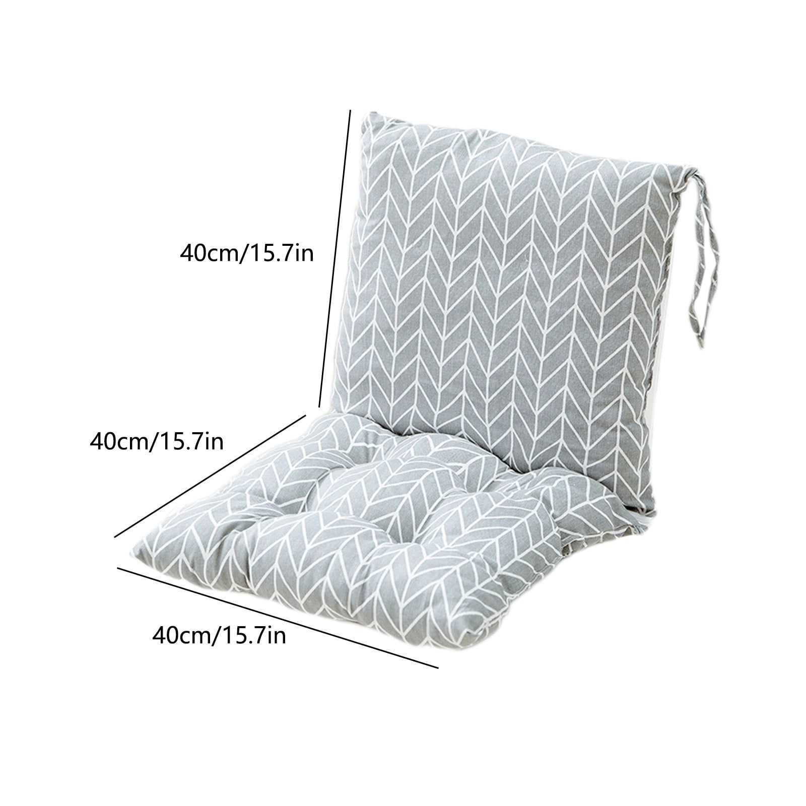 Chmadoxn 31.5 x 15.7 inches Outdoor High Back Chair Cushions Rocking Chair Cushions Replacement 31.5×15.7 in Gray - Image 3
