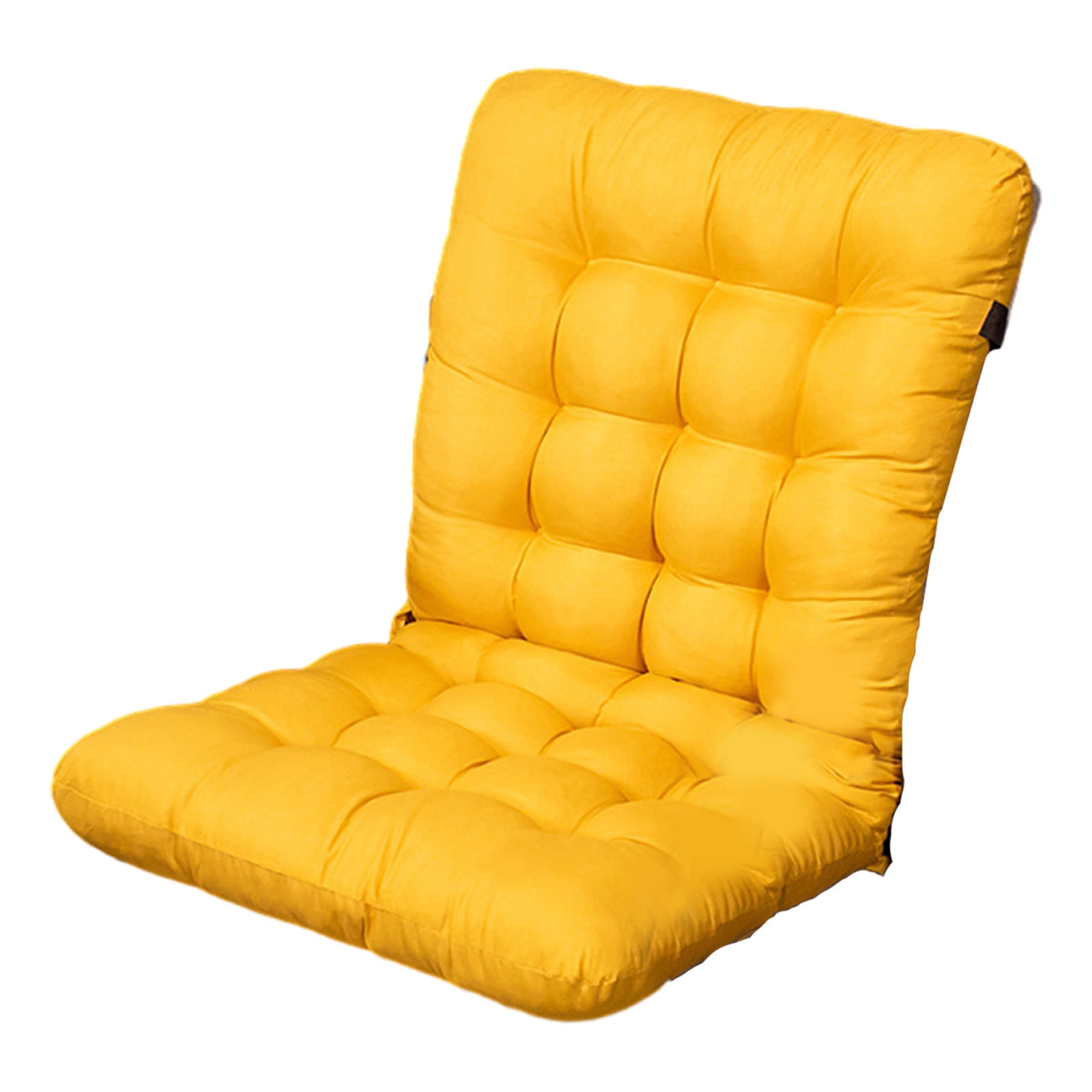 Chmadoxn 31.5 x 15.7 inches Outdoor High Back Chair Cushions Rocking Chair Cushions Replacement 49.2×17.7 in Yellow - Image 1