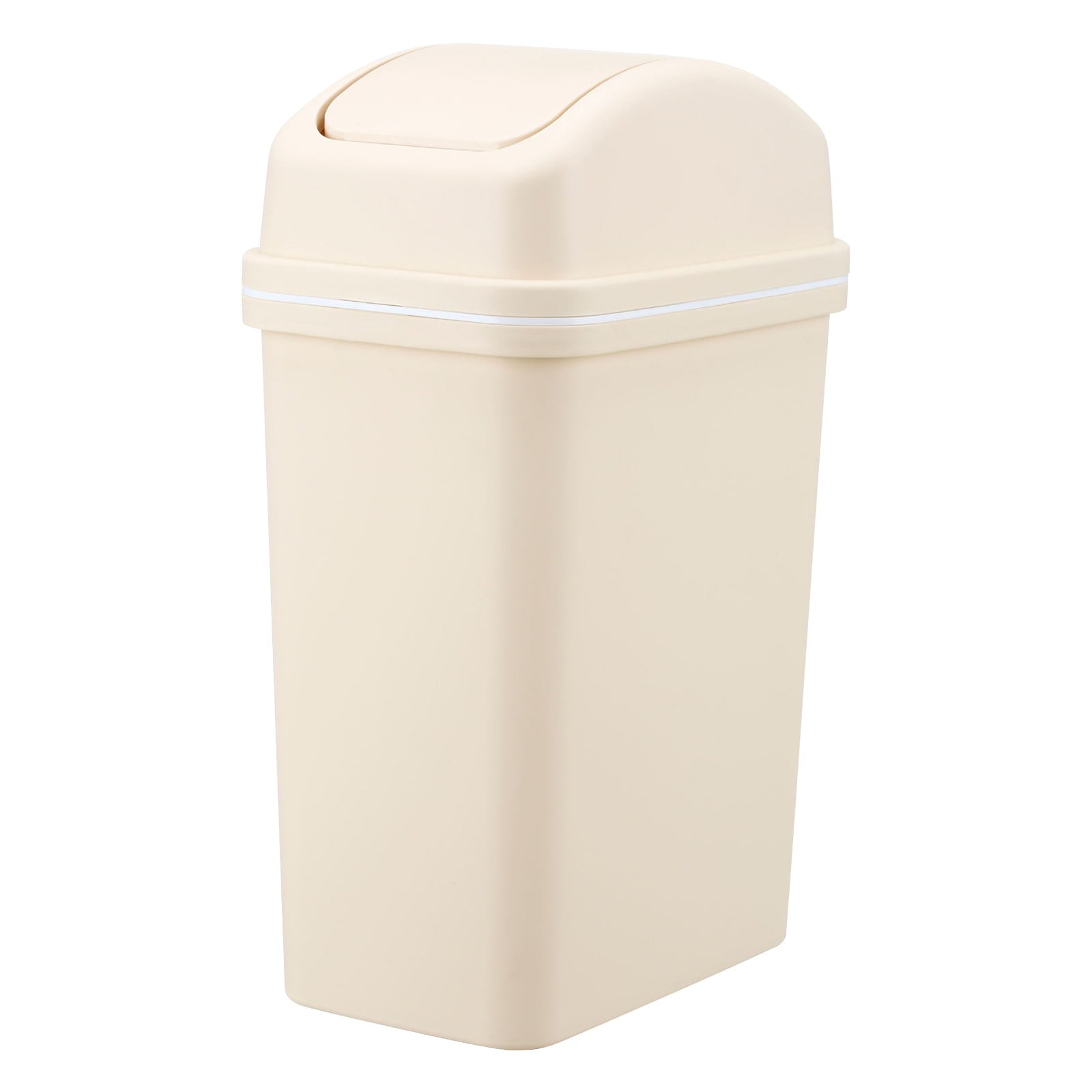 Chmadoxn Kitchen Trash Can 6 L with Lid, Plastic Tall Garbage Can Outdoor and Indoor, Large Recycle Bin and Waste Basket for Home, Office, Garage, Patio, Restaurant 6.22×9.25×12.8 in C - Image 1