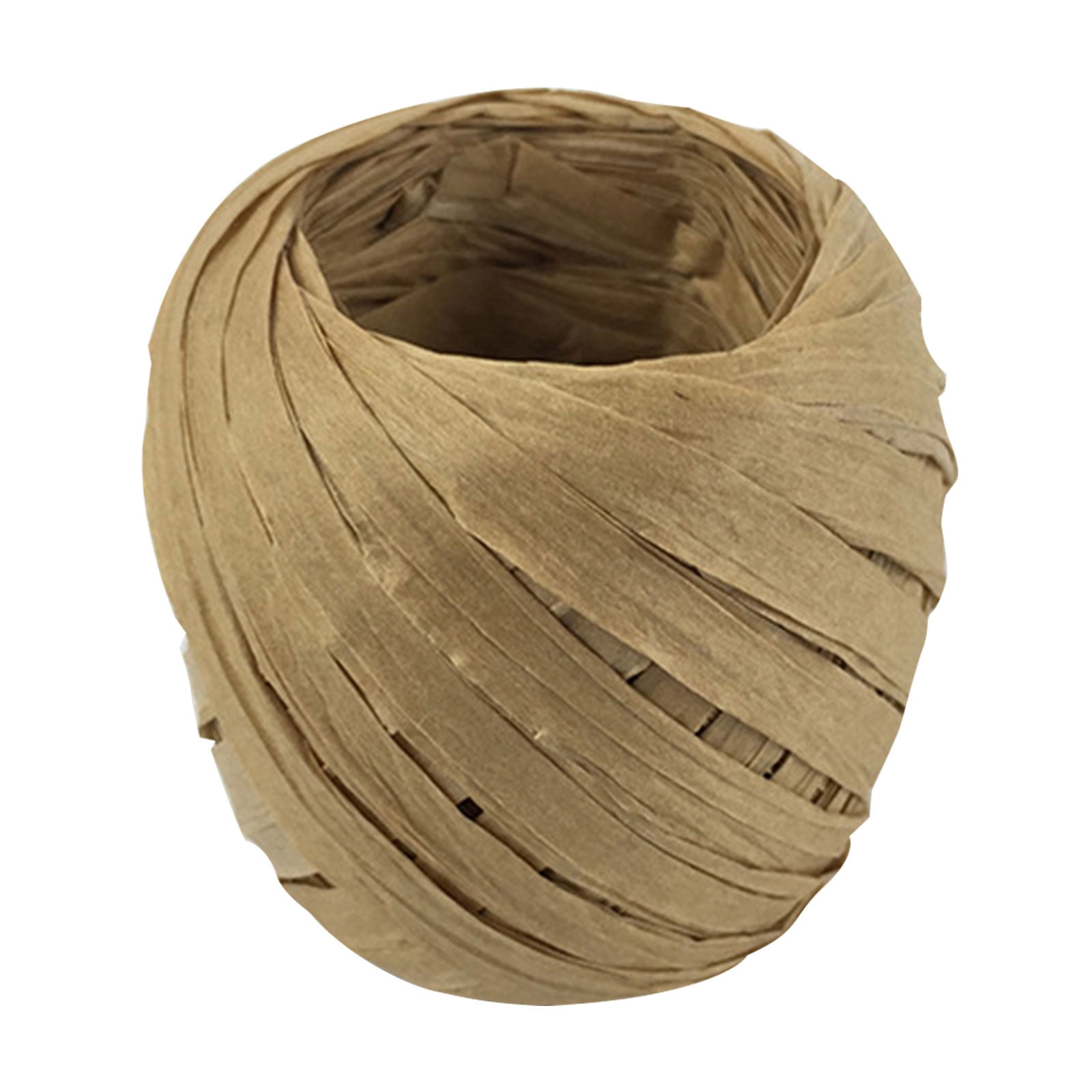 Darzheoy Raffia Ribbon, 787 inches Raffia Ribbon for Gift Wrapping, Raffia Yarn for Crocheting, Raffia Paper Ribbons for Craft, Packing Paper Twine Ribbon 1/5 Inch Width Coffee - Image 1