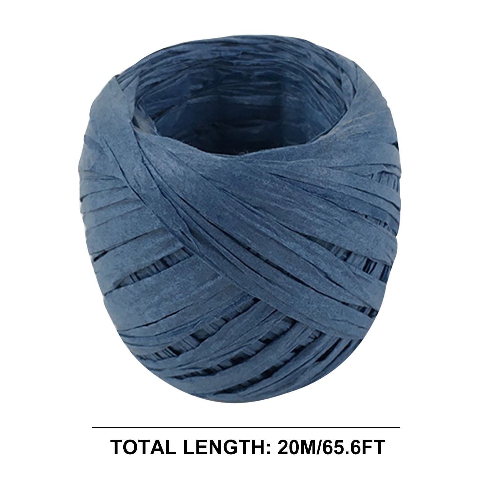 Darzheoy Raffia Ribbon, 787 inches Raffia Ribbon for Gift Wrapping, Raffia Yarn for Crocheting, Raffia Paper Ribbons for Craft, Packing Paper Twine Ribbon 1/5 Inch Width Green - Image 2