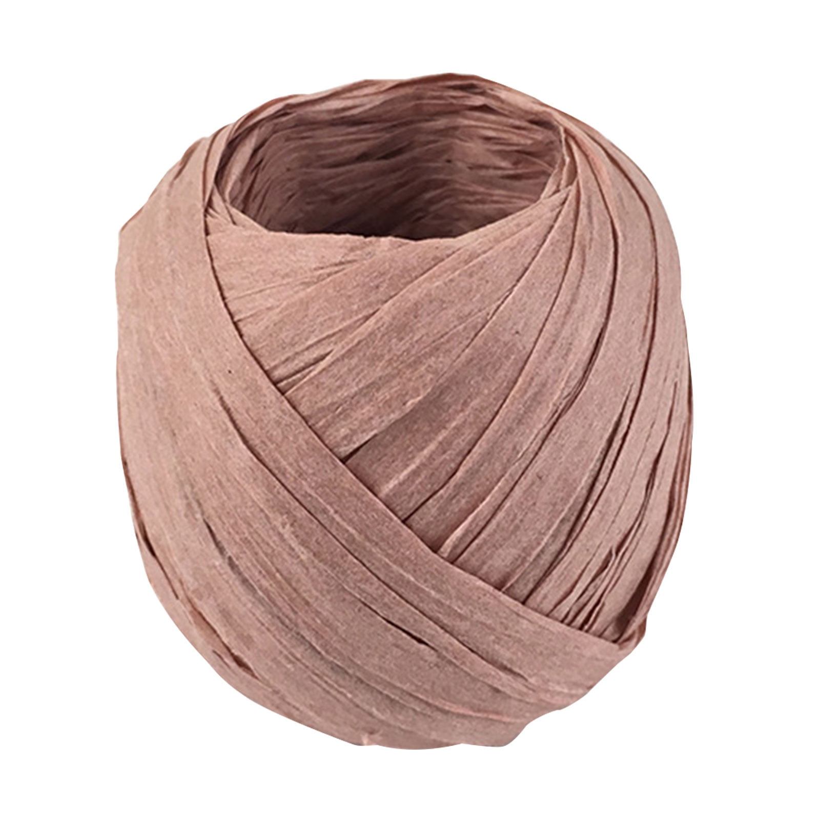 Darzheoy Raffia Ribbon, 787 inches Raffia Ribbon for Gift Wrapping, Raffia Yarn for Crocheting, Raffia Paper Ribbons for Craft, Packing Paper Twine Ribbon 1/5 Inch Width Pink - Image 1