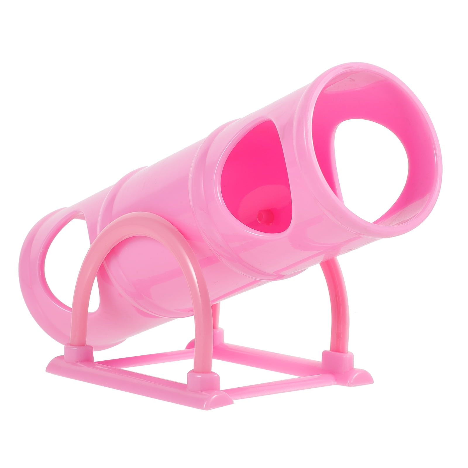 Pink Guinea Pig Toys Hamster Seesaw Pets Tunnel Small Animals - Image 1