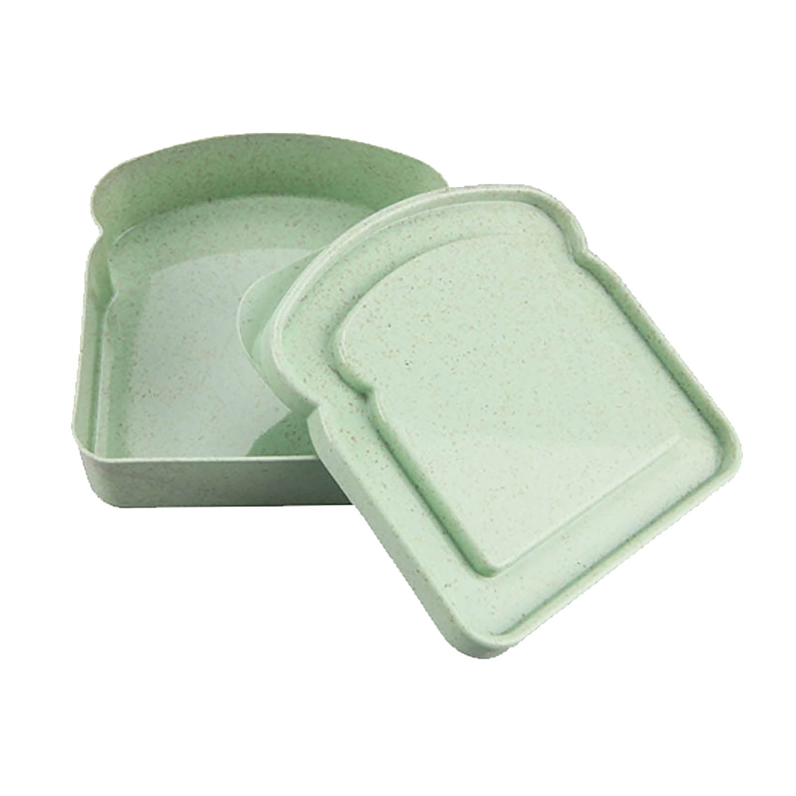 Darzheoy Sandwich Containers, Reusable Sandwich Box Container, Sandwich Holder Bread Container for Adults, BPA Free, Microwave & Dishwasher Safe, Office, Camping Green - Image 1