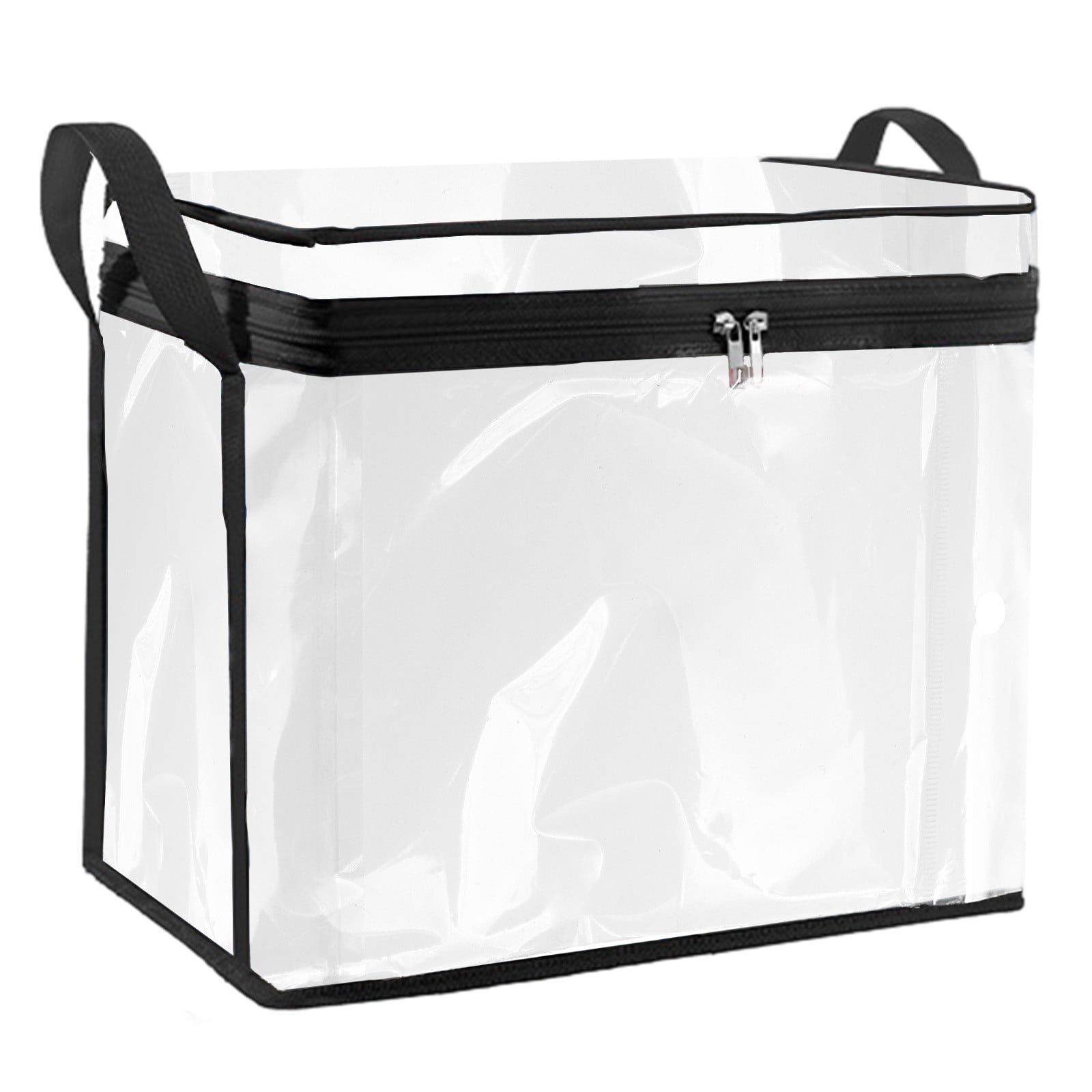 Kdkad Clear Notebook Storage Organizer Box, Plastic Stackable Notebook Display Case, Storage Showcase for Toy Dolls, Notebooks, Handbags, Shoes Organizing 9.8×9.4×12.6 in Clear - Image 2
