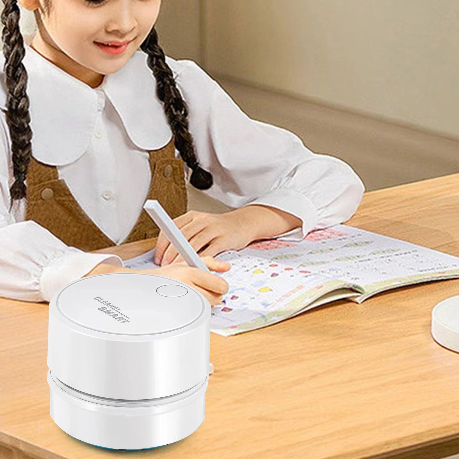 Back to School Chmadoxn Desk Vacuum Cleaner, 360 Degree Rotating Design, Mini Table Vacuum Improved Details USB Cordless Vacuum, Sucks up Tiny Items Crumbs for Desktop Drawer Countertop 2.5×3.2 in Green - Image 7