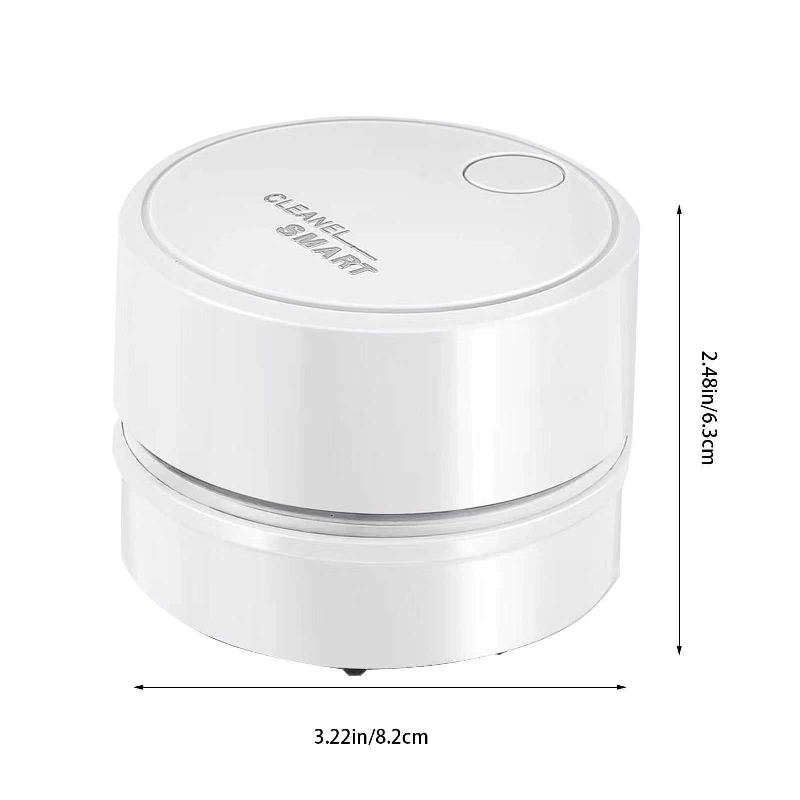 Back to School Chmadoxn Desk Vacuum Cleaner, 360 Degree Rotating Design, Mini Table Vacuum Improved Details USB Cordless Vacuum, Sucks up Tiny Items Crumbs for Desktop Drawer Countertop 2.5×3.2 in White - Image 3