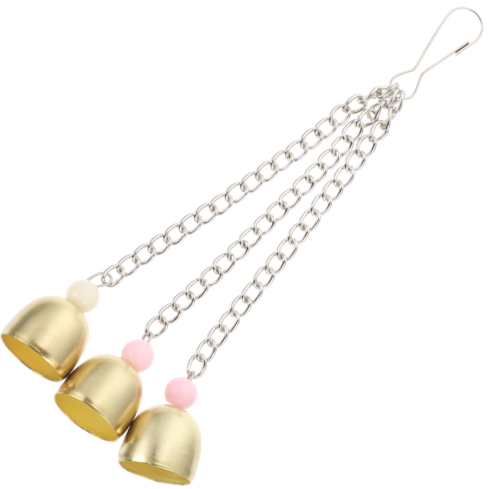 Rattle The Bell Parrot Toy for Large Birds - Stainless Steel Cage Decor for Parakeets, Cockatiels, and Small Tail Birds - Image 1