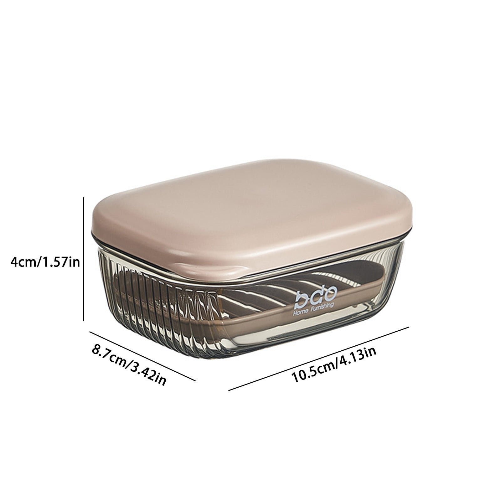Kdkad Travel Soap Case, Leakproof Soap Container with Lid, Portable Bar Soap for Traveling Transparently Soap Dishes for Bathroom Shower Gym School Camping - Image 3