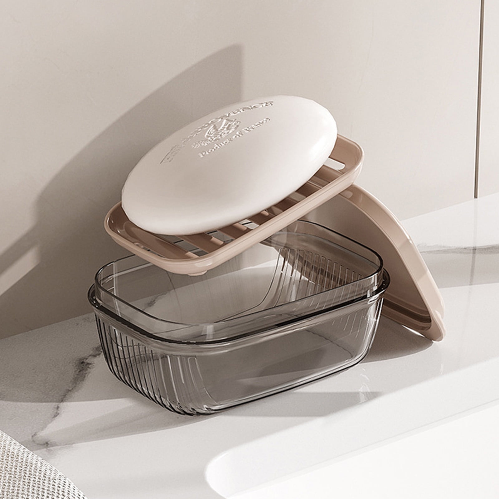 Kdkad Travel Soap Case, Leakproof Soap Container with Lid, Portable Bar Soap for Traveling Transparently Soap Dishes for Bathroom Shower Gym School Camping - Image 4