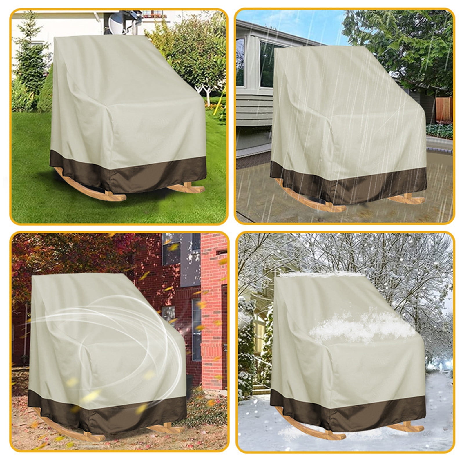 Kdkad Patio Benches Loveseat Covers, Heavy Duty Patio Deep Bench Loveseat Cover, Waterproof Outdoor Deep Sofa Cover, Lawn Patio Furniture Covers with Air Vent 39×32.7×27.6 in Black - Image 1