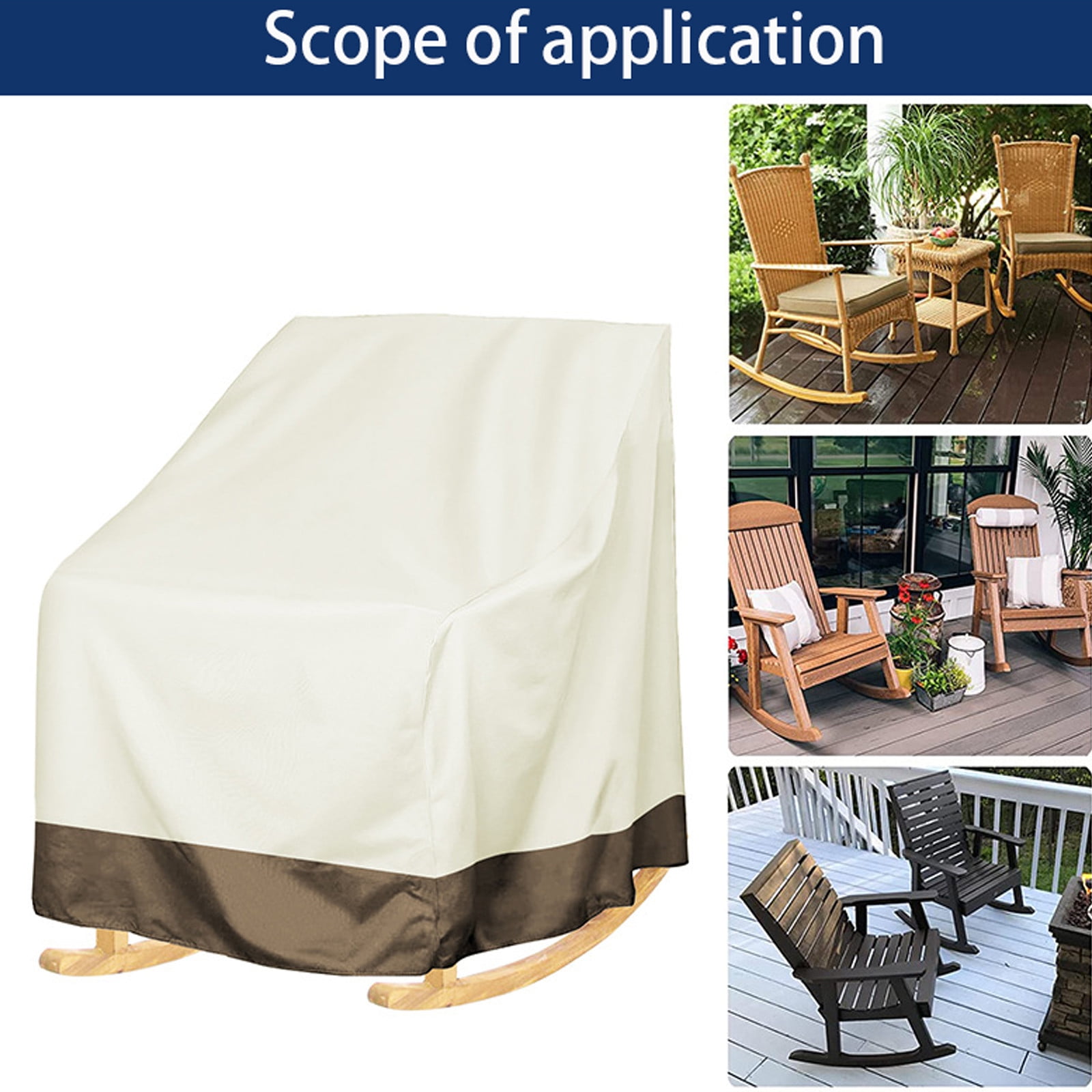 Kdkad Patio Benches Loveseat Covers, Heavy Duty Patio Deep Bench Loveseat Cover, Waterproof Outdoor Deep Sofa Cover, Lawn Patio Furniture Covers with Air Vent 39×32.7×27.6 in Black - Image 4