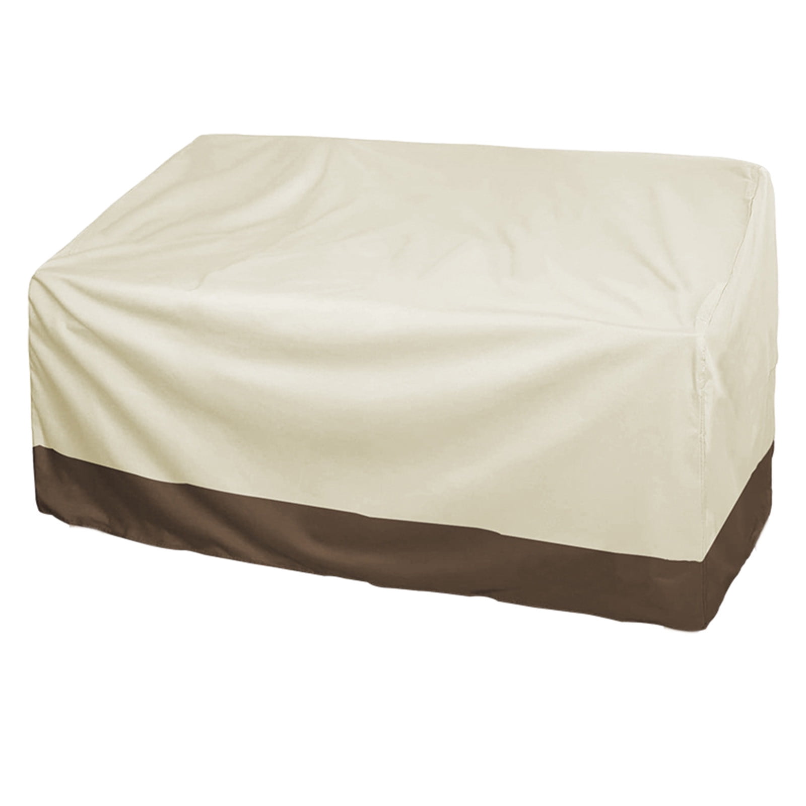 Kdkad Patio Benches Loveseat Covers, Heavy Duty Patio Deep Bench Loveseat Cover, Waterproof Outdoor Deep Sofa Cover, Lawn Patio Furniture Covers with Air Vent 57.9×31×32.7 in Coffee - Image 2