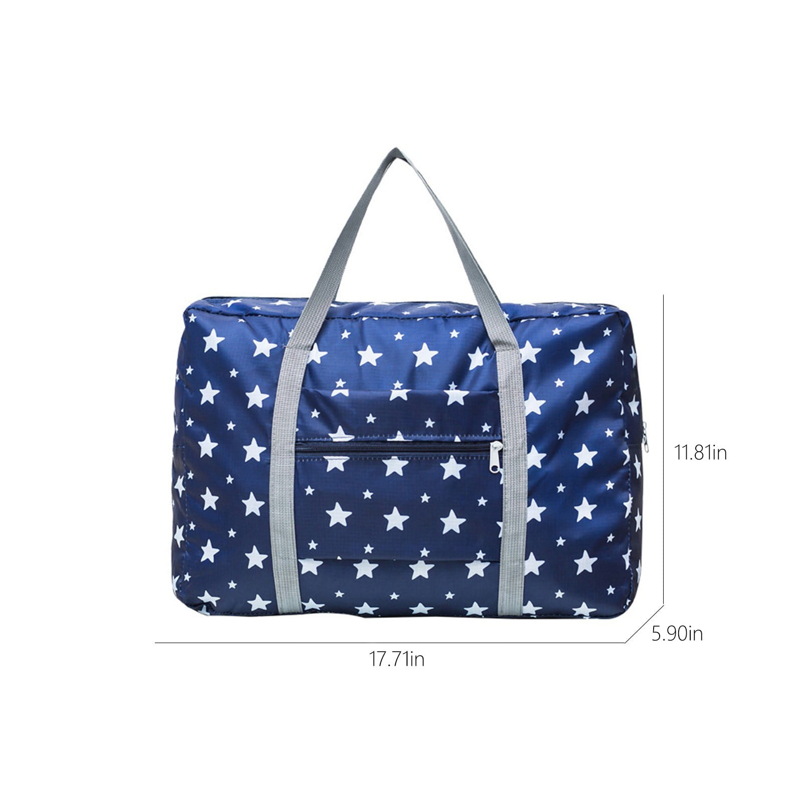 Kdkad Foldable Travel Duffel Bag, Tote Carry On Luggage Sport Duffle Weekend Overnight for Women and Girls, Gym Bag Waterproof Foldable Duffel Bag 19.1×5.8×9.8 in Dark Blue - Image 3