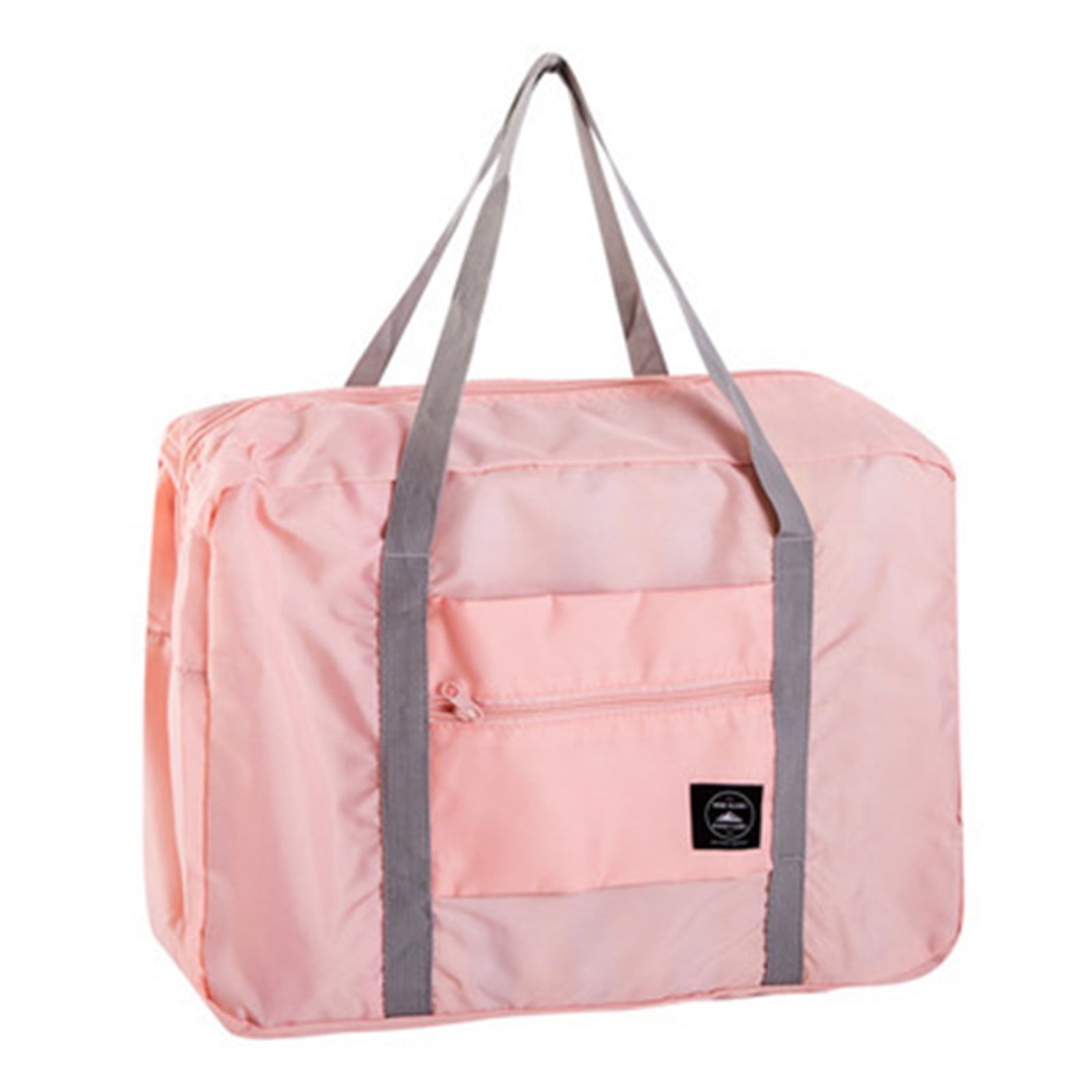 Kdkad Foldable Travel Duffel Bag, Tote Carry On Luggage Sport Duffle Weekend Overnight for Women and Girls, Gym Bag Waterproof Foldable Duffel Bag 19×12.6×6.3 in Pink - Image 1