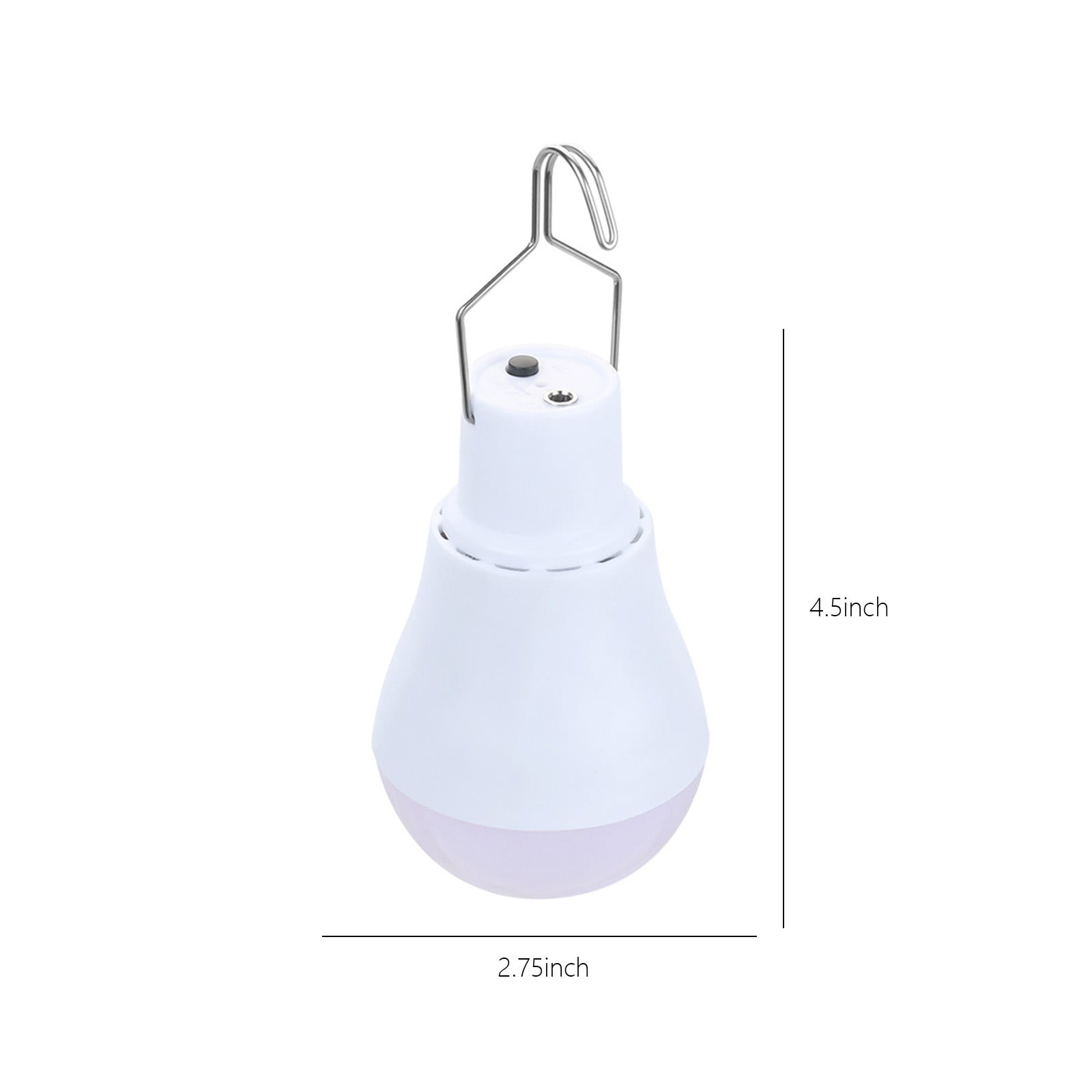 Kdkad Solar Lamp Portable LED Light Bulb, Solar Panel, Powered Rechargeable Lantern Lights Lamps for Pet House Shed Barn Indoor Outdoor Emergency Hiking Tent Reading CamNight Light - Image 3