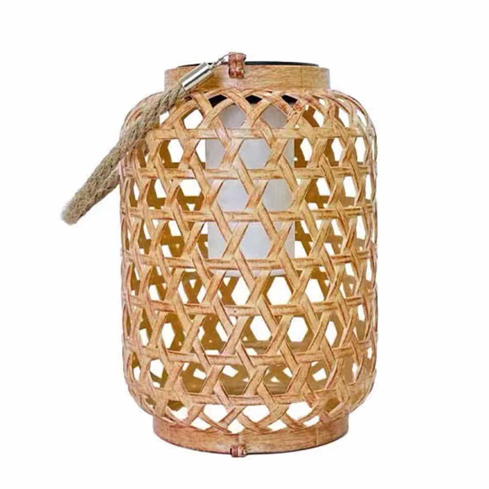 Kdkad Solar Lanterns Outdoor Hanging Lantern Lights, Hollowed-Out Metal Decor Lantern, LED Decorative Garden Light - Delicate Garden Decoration For Patio(1pack) - Image 1