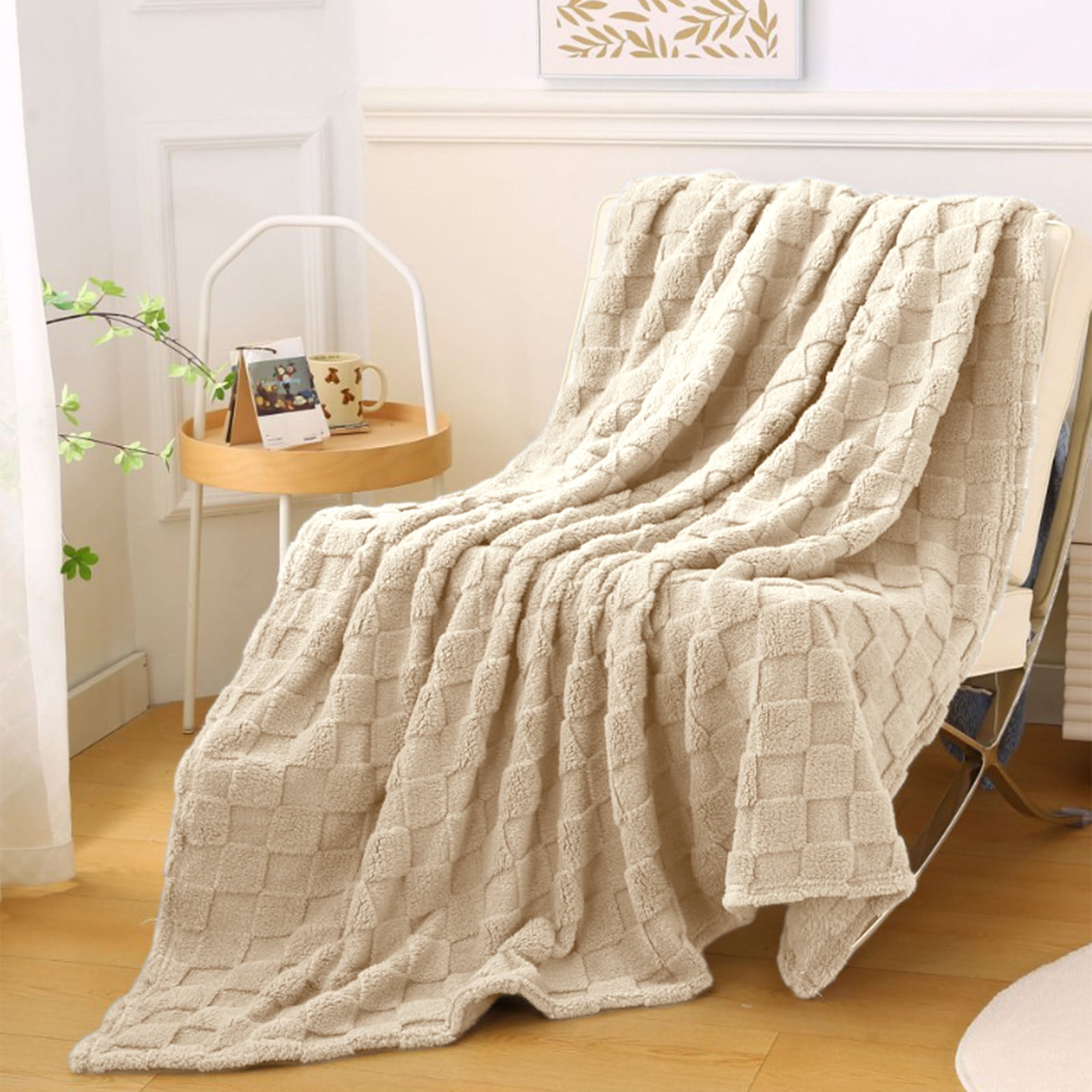 Kdkad Super Soft Throw Blanket, Cooling Blankets, Cotton Bed Blanket, Cotton Thermal Throw Blanket, Lightweight Throw Breathable Premium Soft Comfortable Machine Washable Blanket for All Season 39.3×59 in Green - Image 6