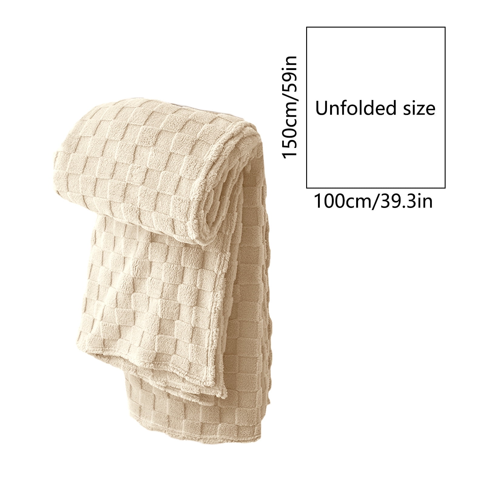 Kdkad Super Soft Throw Blanket, Cooling Blankets, Cotton Bed Blanket, Cotton Thermal Throw Blanket, Lightweight Throw Breathable Premium Soft Comfortable Machine Washable Blanket for All Season 39.3×59 in Yellow - Image 3