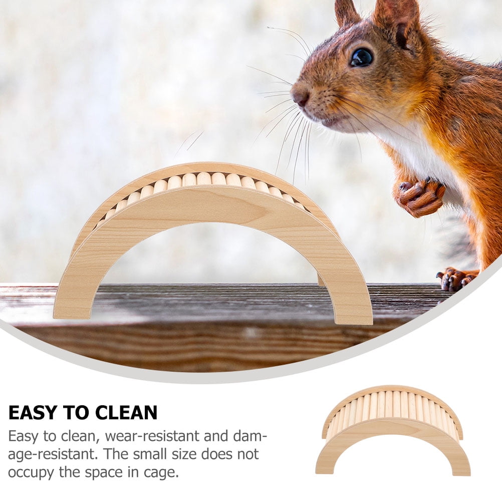 Wooden Hamster Toy Bridge and Ramp for Small Pets Bunny Climbing Tunnel Ladder Chinchilla Guinea Pig Accessories - Image 5