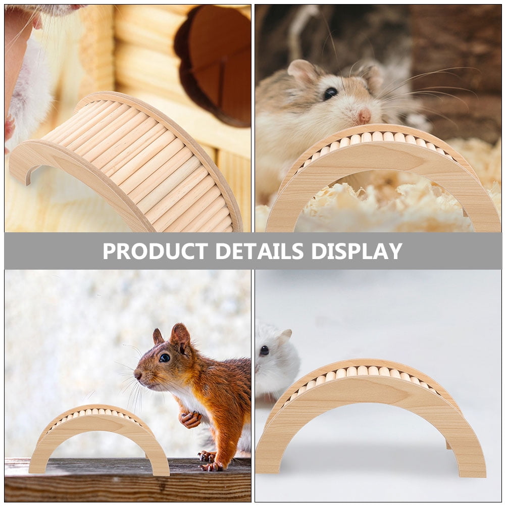 Wooden Hamster Toy Bridge and Ramp for Small Pets Bunny Climbing Tunnel Ladder Chinchilla Guinea Pig Accessories - Image 6
