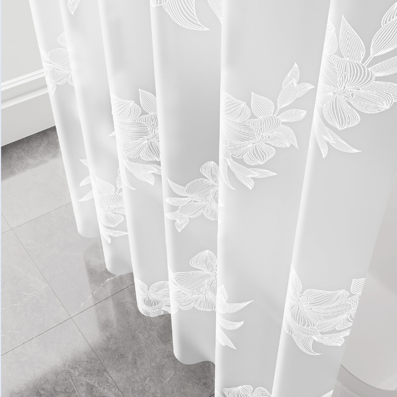 Kdkad Shower Curtain, 31.5×71 Inch Shower Curtain Liner, Waterproof Plastic Shower Liner, Cute Lightweight Shower Curtain for Bathroom 40.2×70.9 in A - Image 5