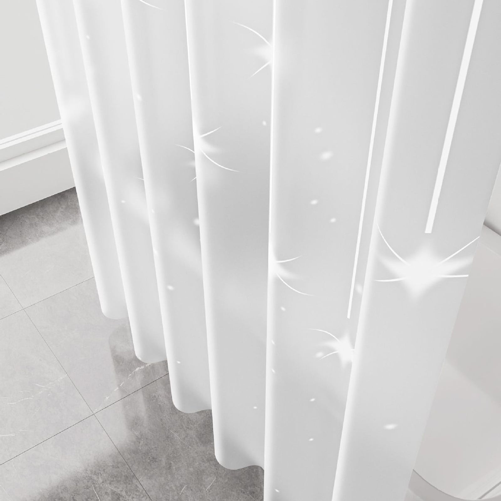 Kdkad Shower Curtain, 31.5×71 Inch Shower Curtain Liner, Waterproof Plastic Shower Liner, Cute Lightweight Shower Curtain for Bathroom 71×47.2 in A - Image 5