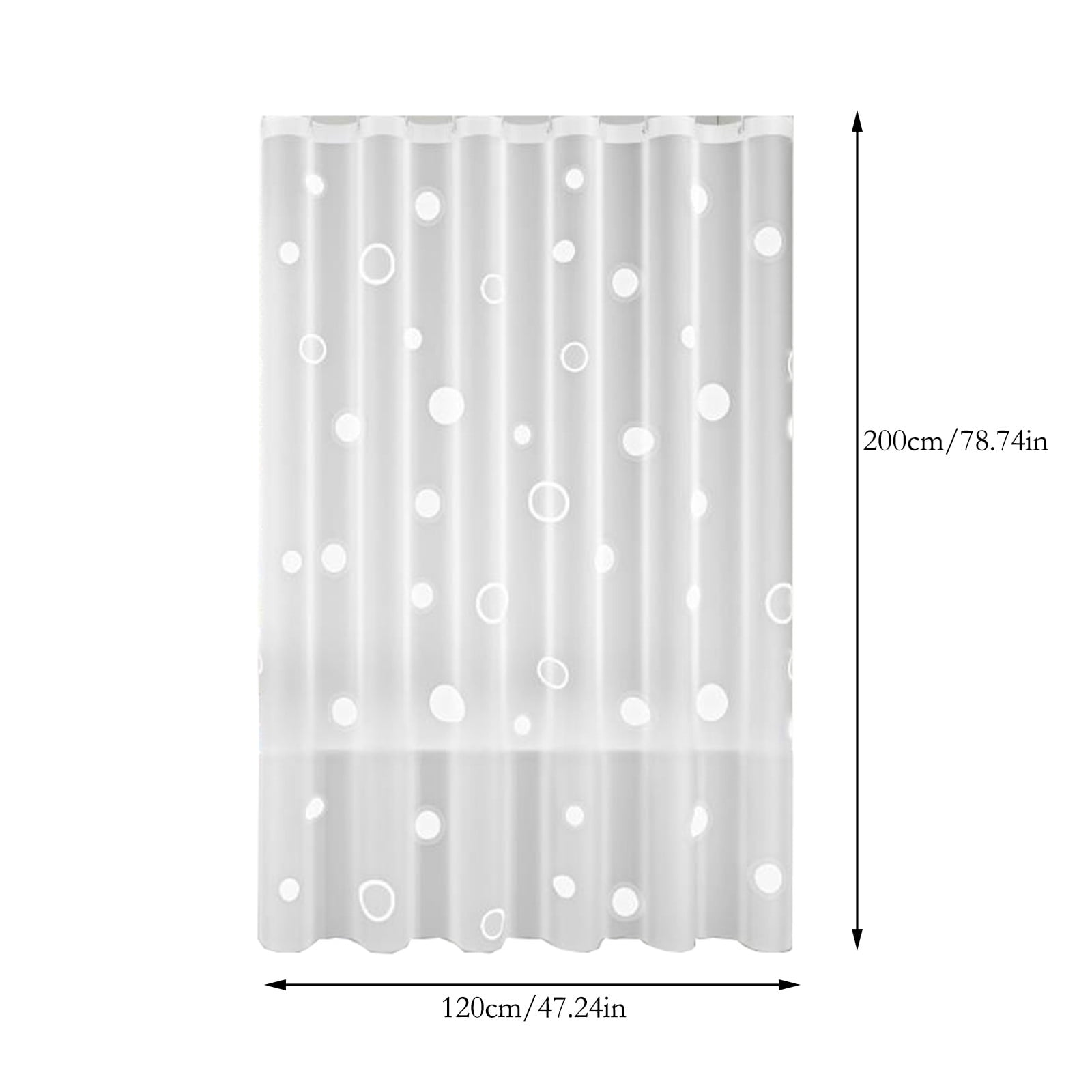 Kdkad Shower Curtain, 31.5×71 Inch Shower Curtain Liner, Waterproof Plastic Shower Liner, Cute Lightweight Shower Curtain for Bathroom 78.7×47.2 in A - Image 3
