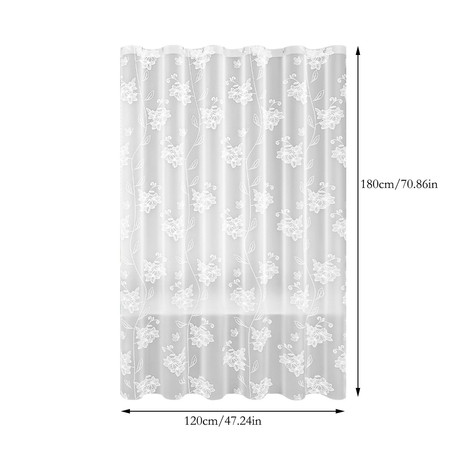 Kdkad Shower Curtain, 31.5×71 Inch Shower Curtain Liner, Waterproof Plastic Shower Liner, Cute Lightweight Shower Curtain for Bathroom 40.2×70.9 in B - Image 3