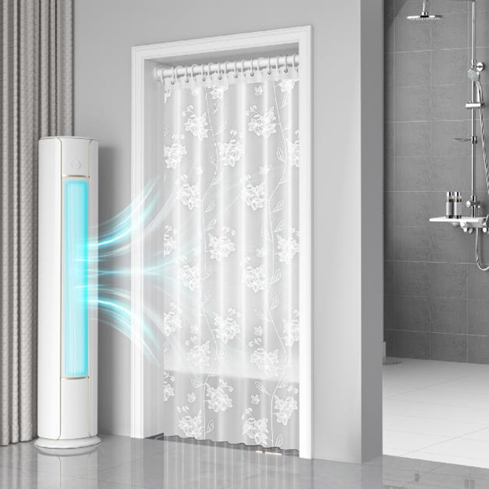 Kdkad Shower Curtain, 31.5×71 Inch Shower Curtain Liner, Waterproof Plastic Shower Liner, Cute Lightweight Shower Curtain for Bathroom 40.2×70.9 in B - Image 5