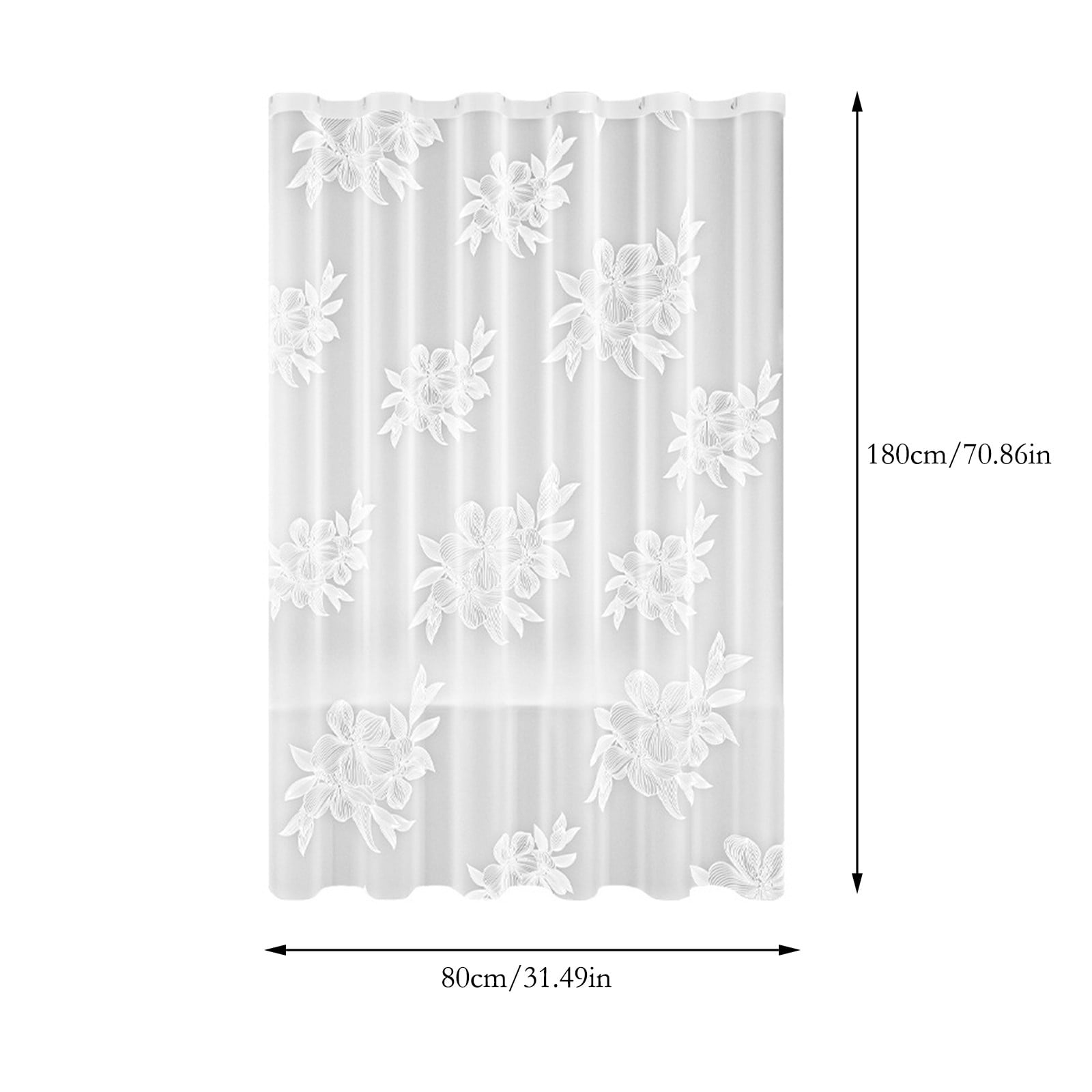 Kdkad Shower Curtain, 31.5×71 Inch Shower Curtain Liner, Waterproof Plastic Shower Liner, Cute Lightweight Shower Curtain for Bathroom 71×31.5 in B - Image 3