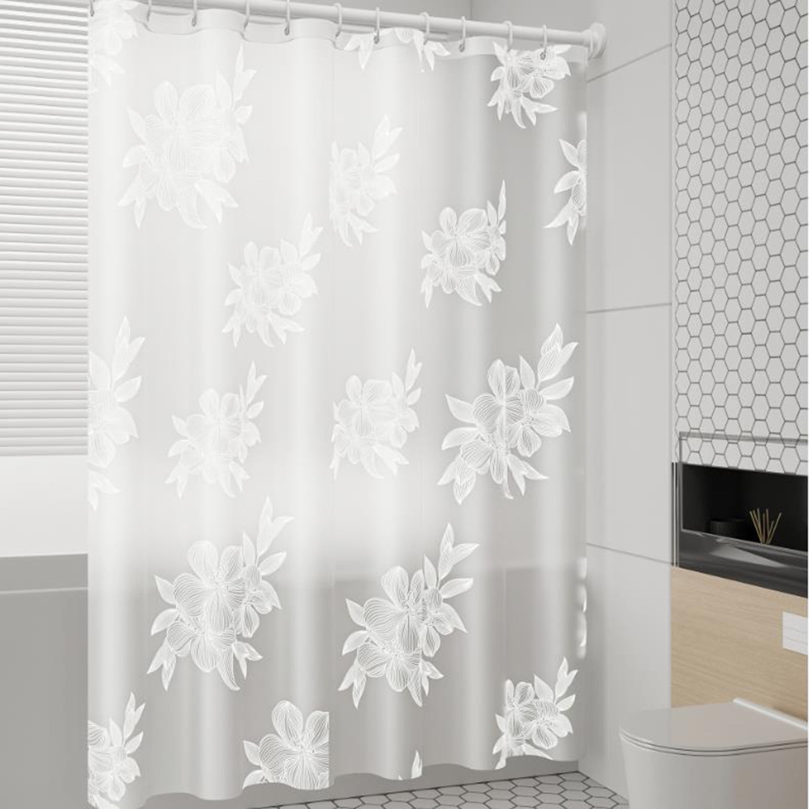 Kdkad Shower Curtain, 31.5×71 Inch Shower Curtain Liner, Waterproof Plastic Shower Liner, Cute Lightweight Shower Curtain for Bathroom 71×31.5 in B - Image 4