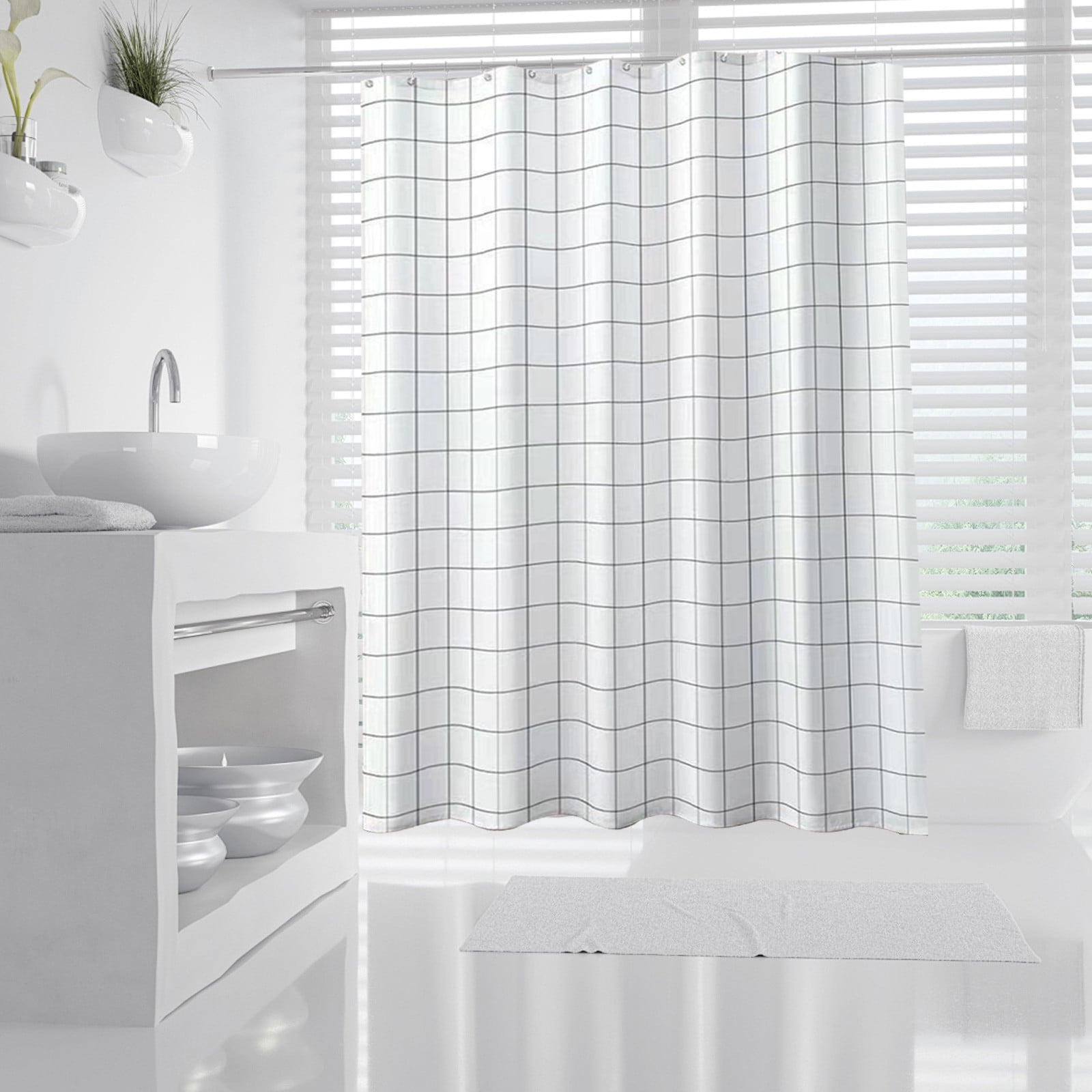 Kdkad Shower Curtain, 31.5×71 Inch Shower Curtain Liner, Waterproof Plastic Shower Liner, Cute Lightweight Shower Curtain for Bathroom 31.5×71 in F - Image 4