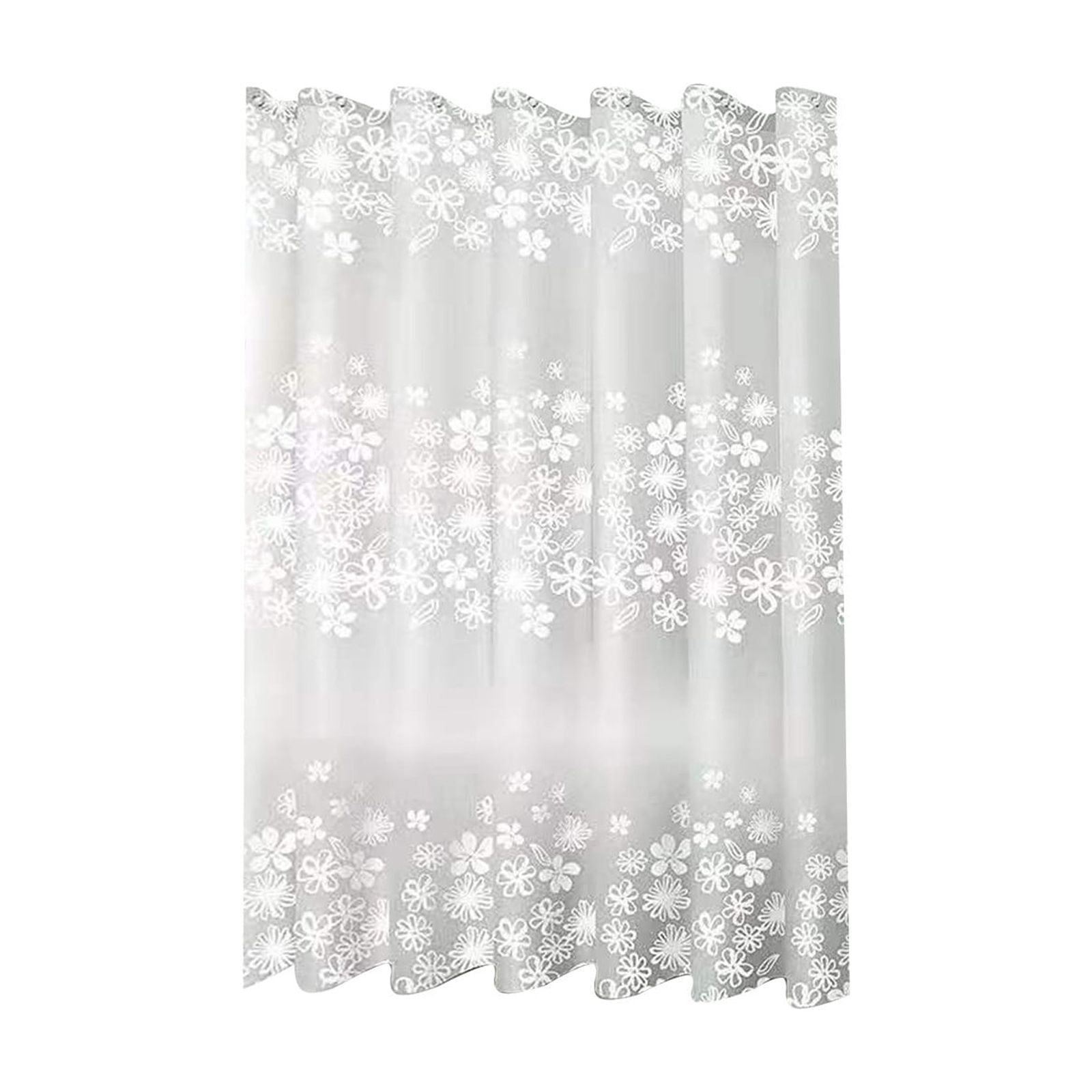 Kdkad Shower Curtain, 31.5×71 Inch Shower Curtain Liner, Waterproof Plastic Shower Liner, Cute Lightweight Shower Curtain for Bathroom 47.2×71 in F - Image 2