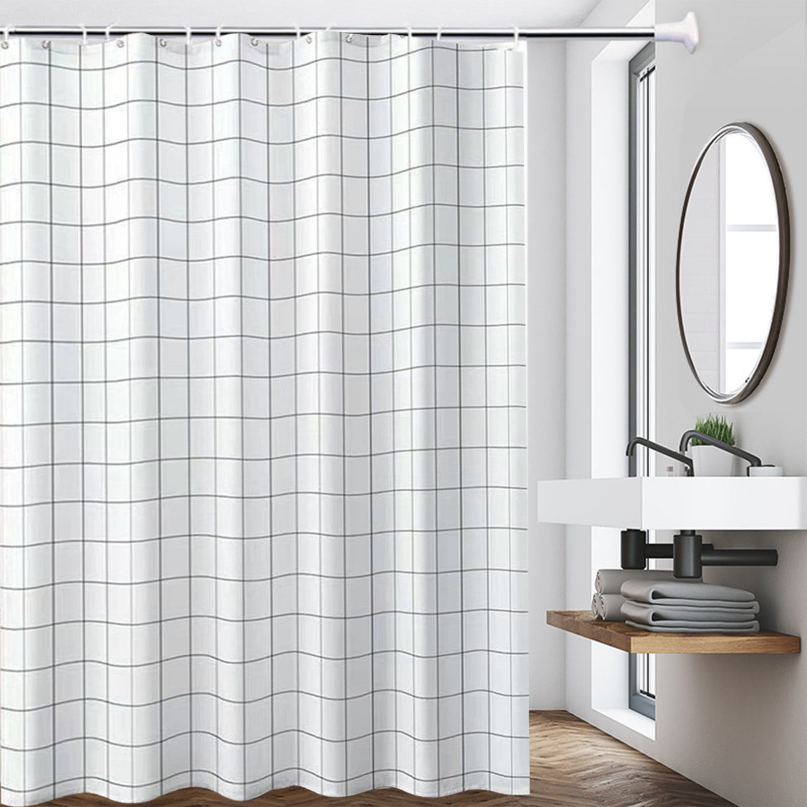 Kdkad Shower Curtain, 31.5×71 Inch Shower Curtain Liner, Waterproof Plastic Shower Liner, Cute Lightweight Shower Curtain for Bathroom 31.5×71 in I - Image 7