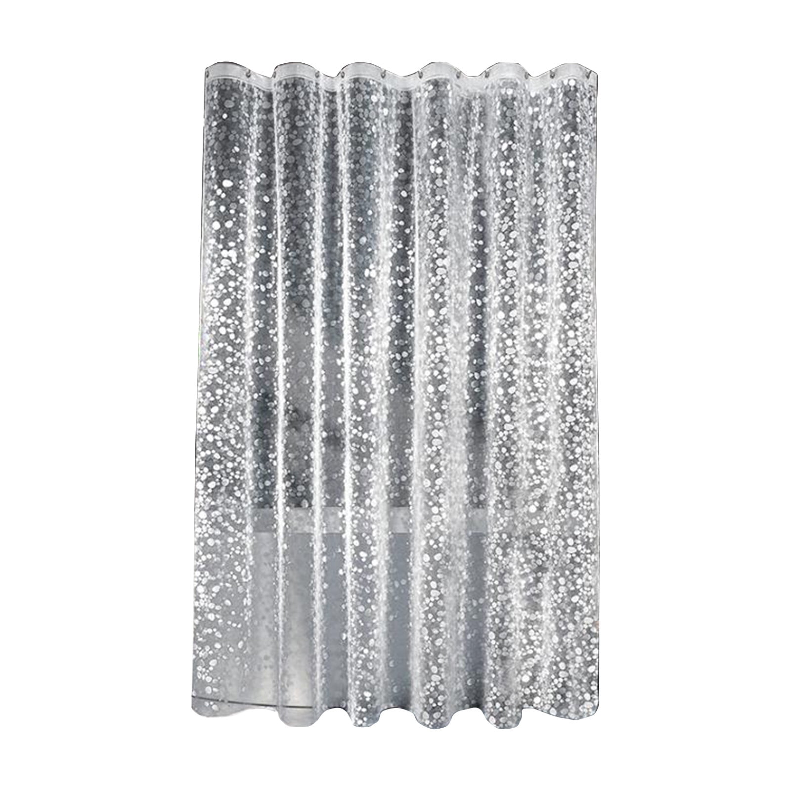 Kdkad Shower Curtain, 31.5×71 Inch Shower Curtain Liner, Waterproof Plastic Shower Liner, Cute Lightweight Shower Curtain for Bathroom 71×71 in White - Image 2