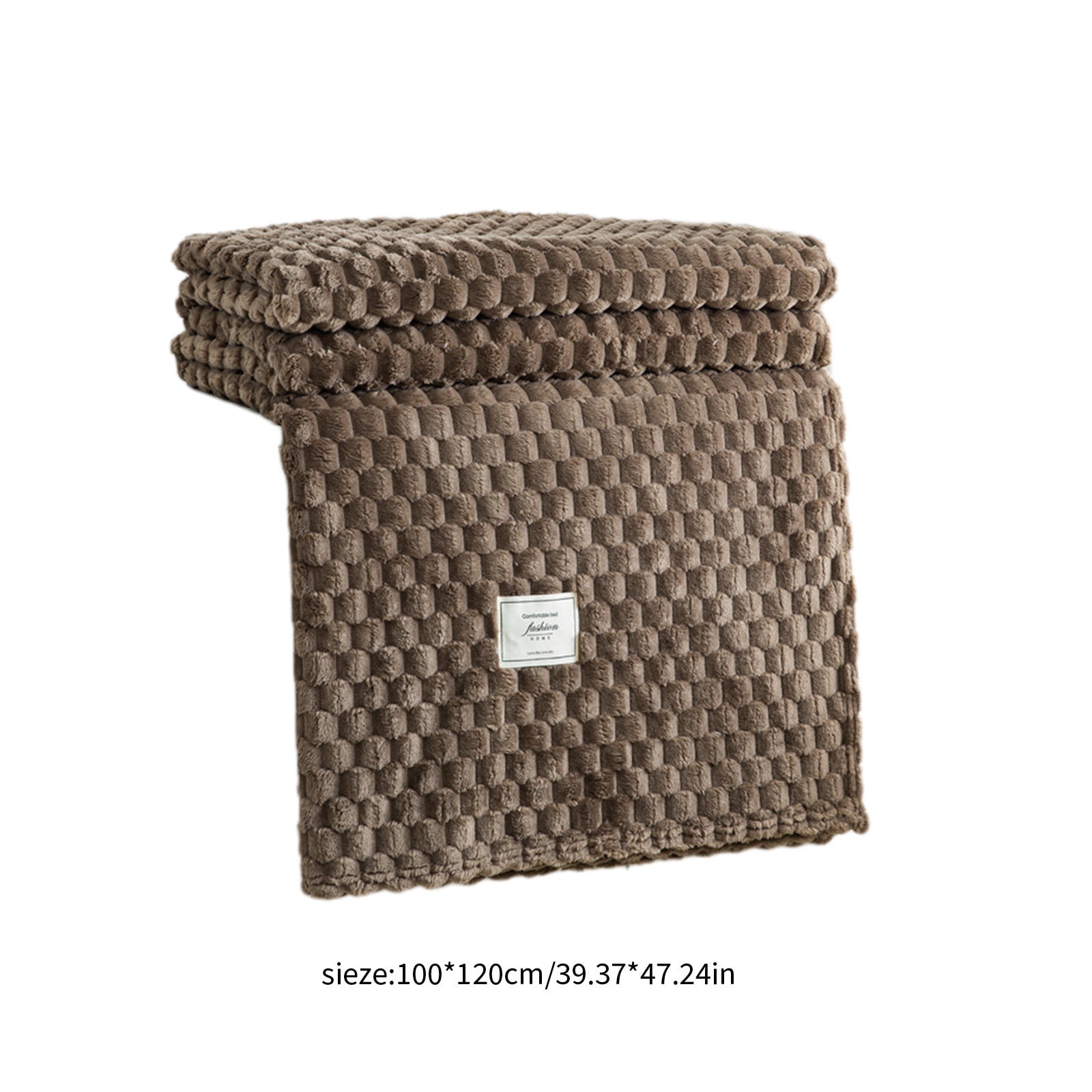 Kdkad Cooling Blanket, Summer Ice Soft Double Sensation Ice Cool Summer Cool Blanket, Cooling Blankets Absorbs Body Heat to Keep Cool on Warm Night, Ultra-Cool Lightweight Blanket 39.4×47.2 in Coffee - Image 3