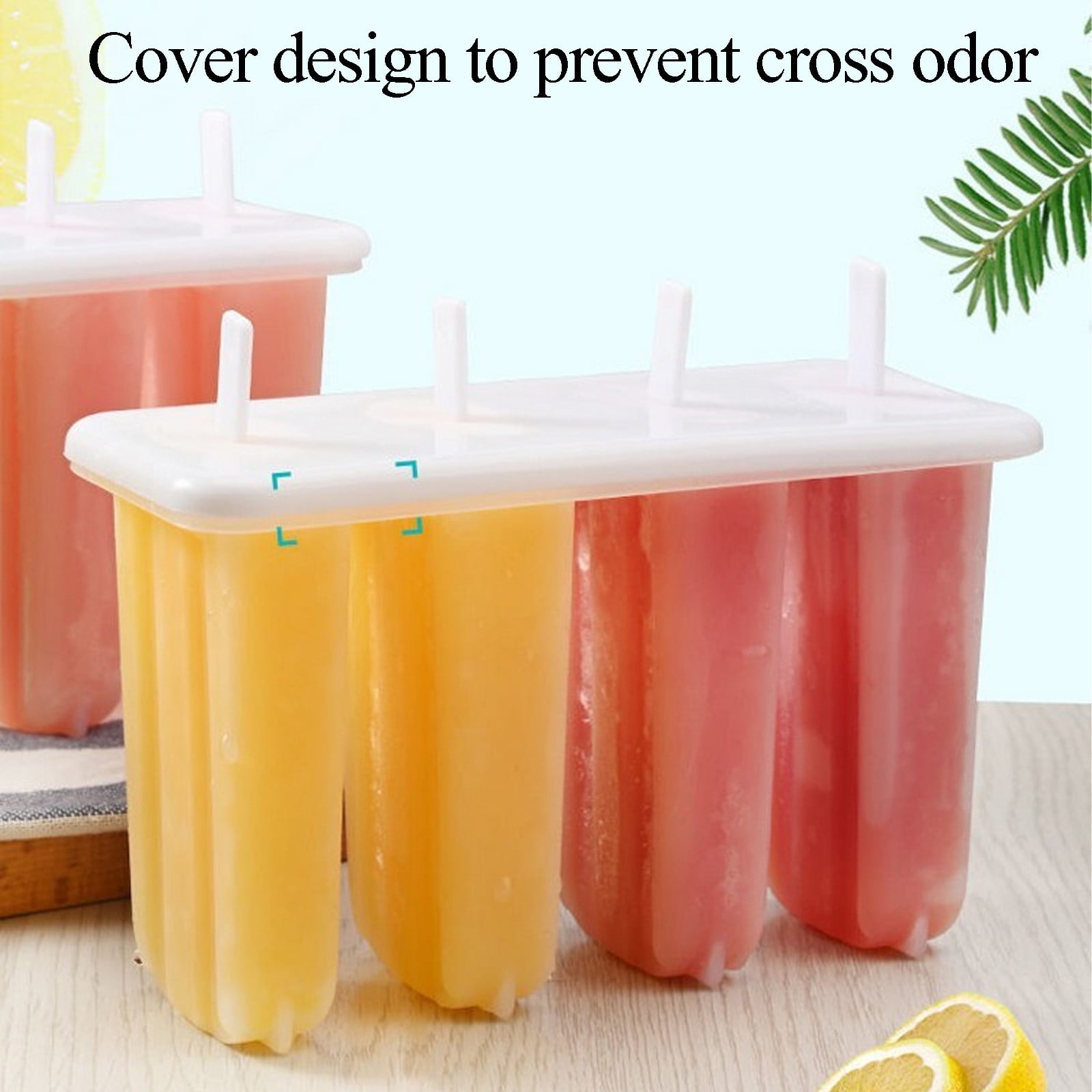 Darzheoy Popsicle Molds 4 Cavities BPA Free Silicone Popsicle Molds, Ice Molds Silicone Popsicle Maker Homemade Ice Cream Mold, Reusable Multicolor - Image 8