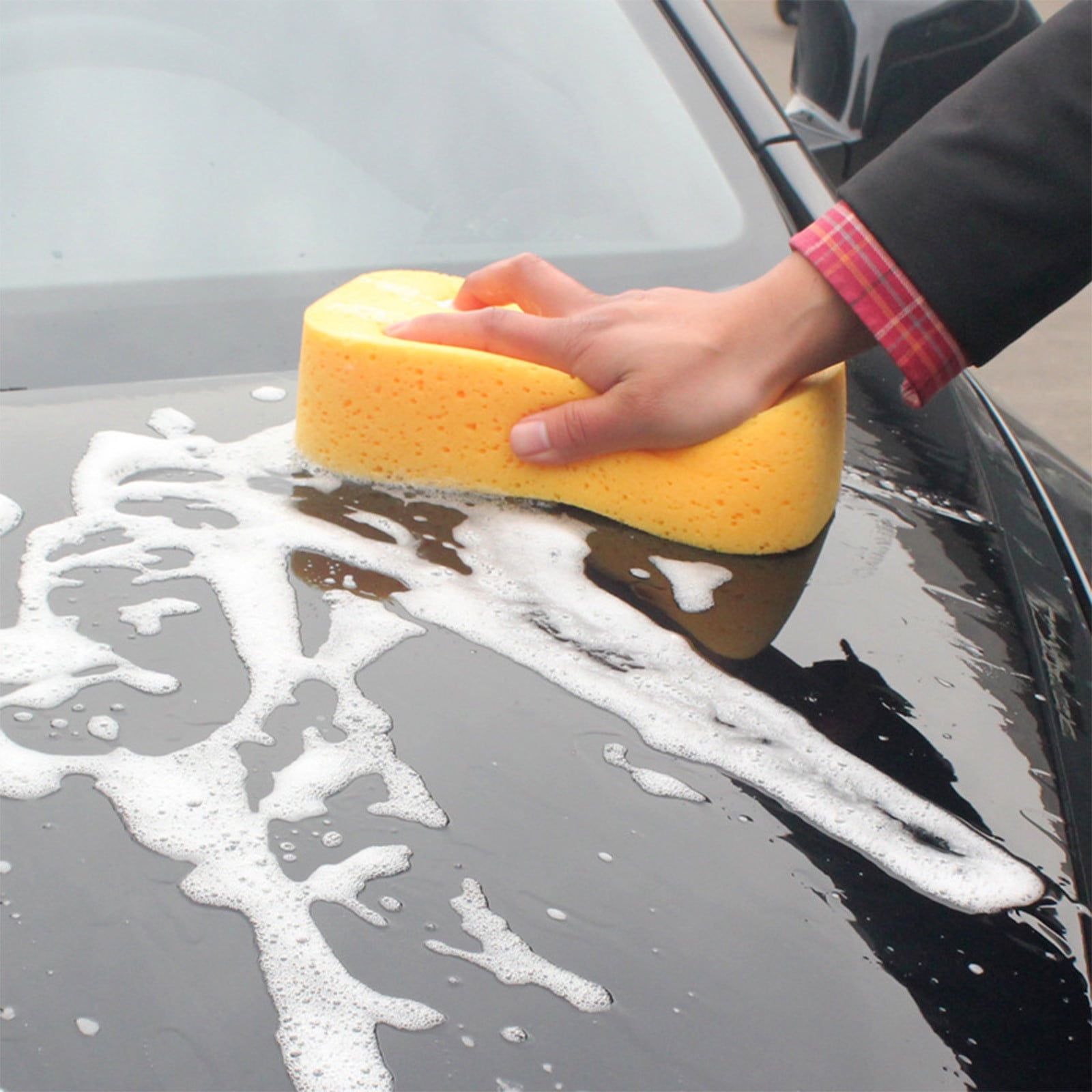 Kdkad Car Wash Sponge, Car Cleaning Large Sponges, All Purpose Sponges for Cleaning, Easy Grip Thick Foam Scrubber, Giant Bone Sponge for Kitchen, Bathroom, Household Cleaning - Image 4
