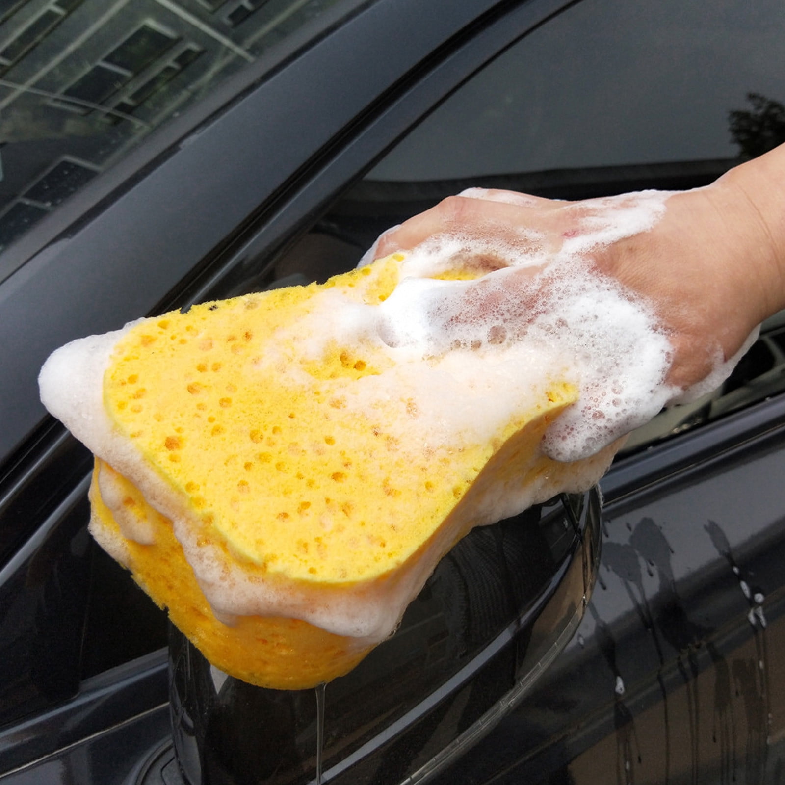 Kdkad Car Wash Sponge, Car Cleaning Large Sponges, All Purpose Sponges for Cleaning, Easy Grip Thick Foam Scrubber, Giant Bone Sponge for Kitchen, Bathroom, Household Cleaning - Image 6