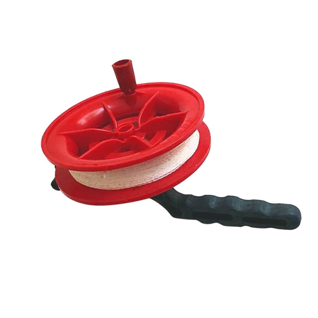 Darzheoy Kite String Reel, Kite Reel,Kite String Spool,Kite Line 4 inches, with 100M Line Red - Image 1