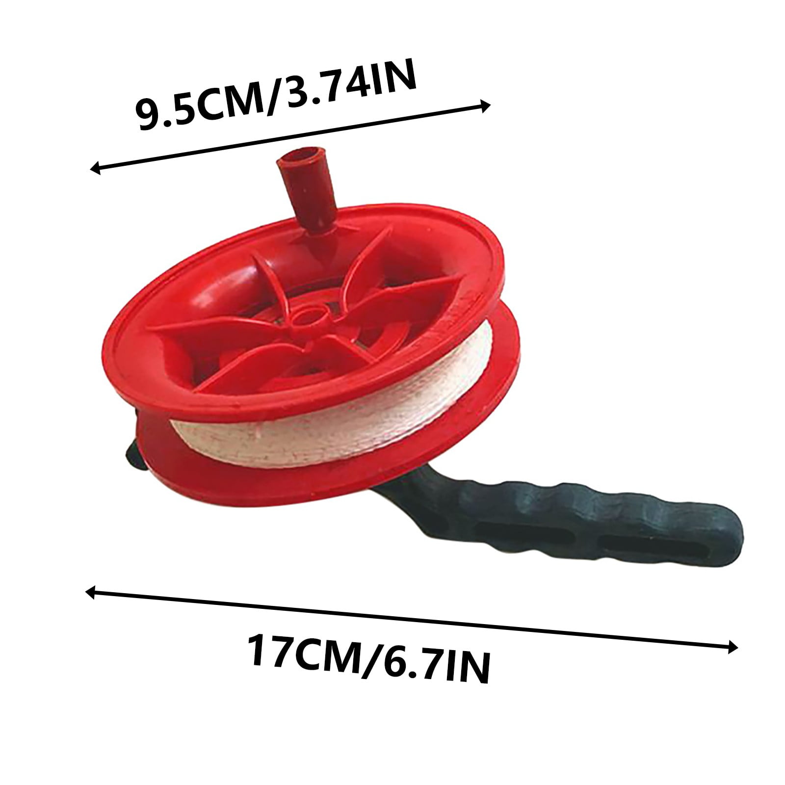 Darzheoy Kite String Reel, Kite Reel,Kite String Spool,Kite Line 4 inches, with 100M Line Red - Image 3