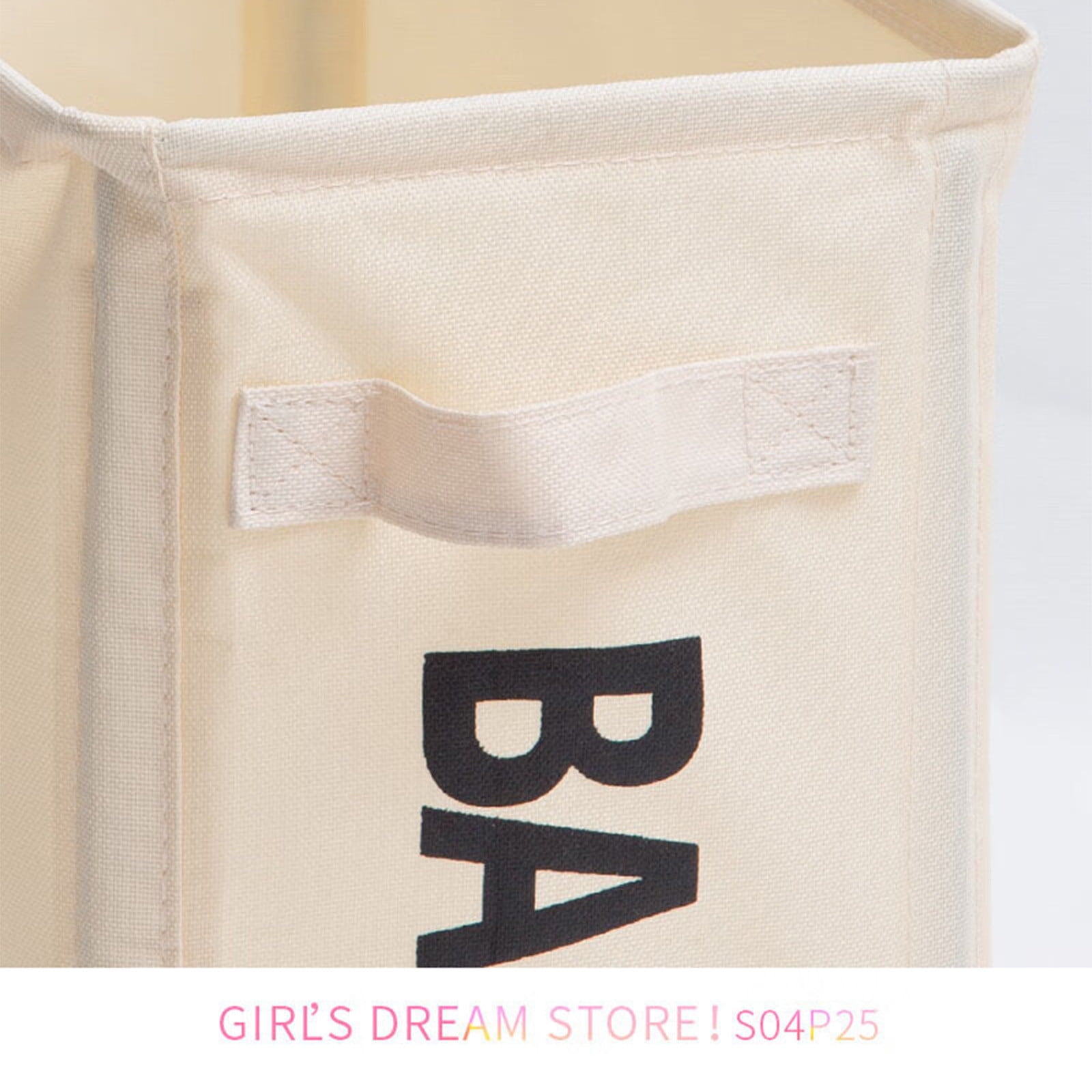 Darzheoy Laundry Baskets with Wheels and Handle, Collapsible Laundry Baskets, Clothes Laundry Basket with Removable Wash Bags for College Dorm, Rolling Laundry Hamper Beige - Image 7