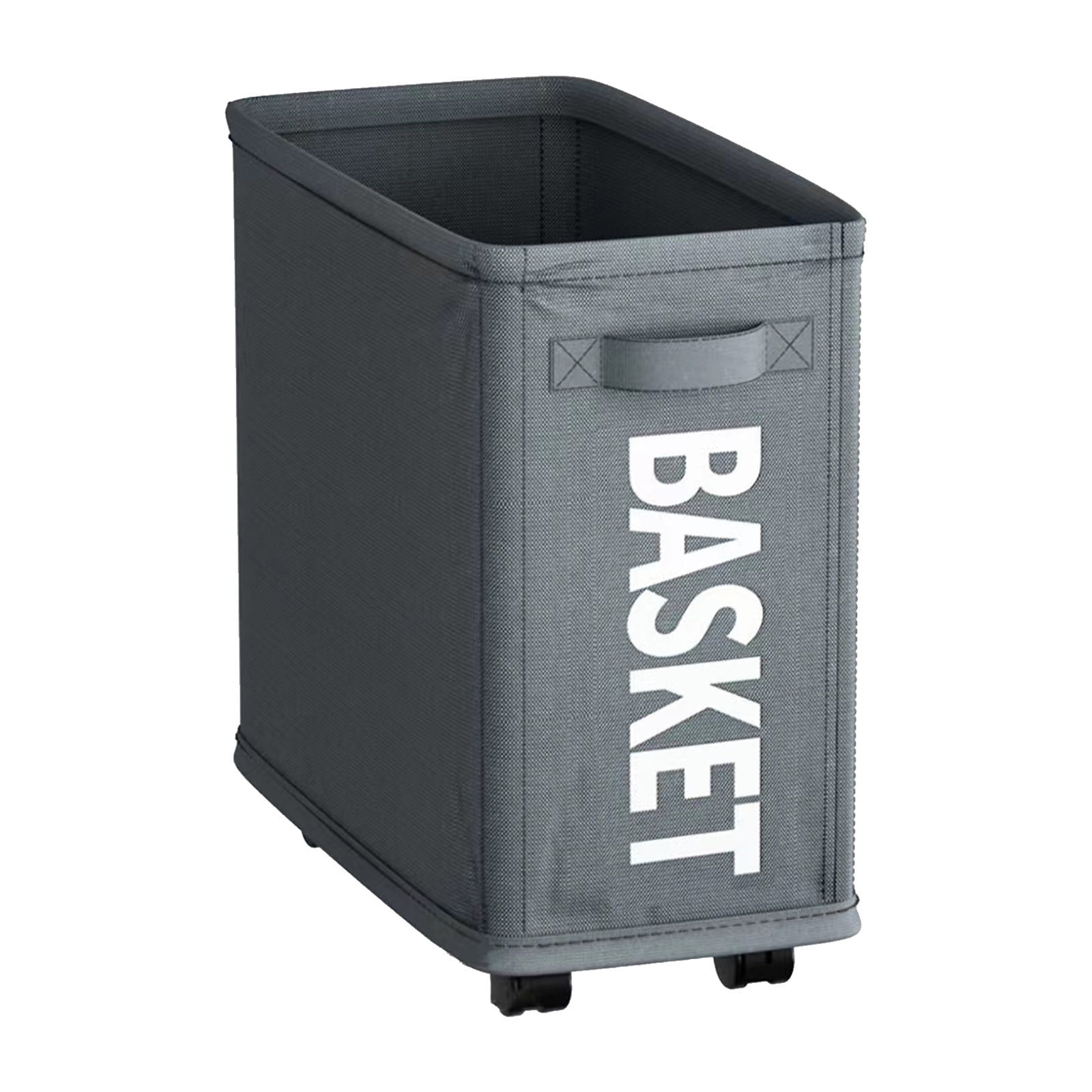 Darzheoy Laundry Baskets with Wheels and Handle, Collapsible Laundry Baskets, Clothes Laundry Basket with Removable Wash Bags for College Dorm, Rolling Laundry Hamper Dark Gray - Image 1