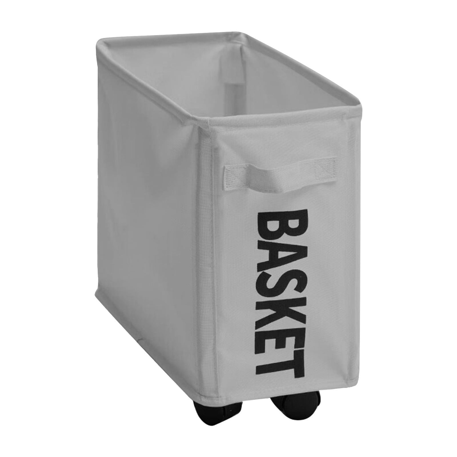 Darzheoy Laundry Baskets with Wheels and Handle, Collapsible Laundry Baskets, Clothes Laundry Basket with Removable Wash Bags for College Dorm, Rolling Laundry Hamper Gray - Image 1