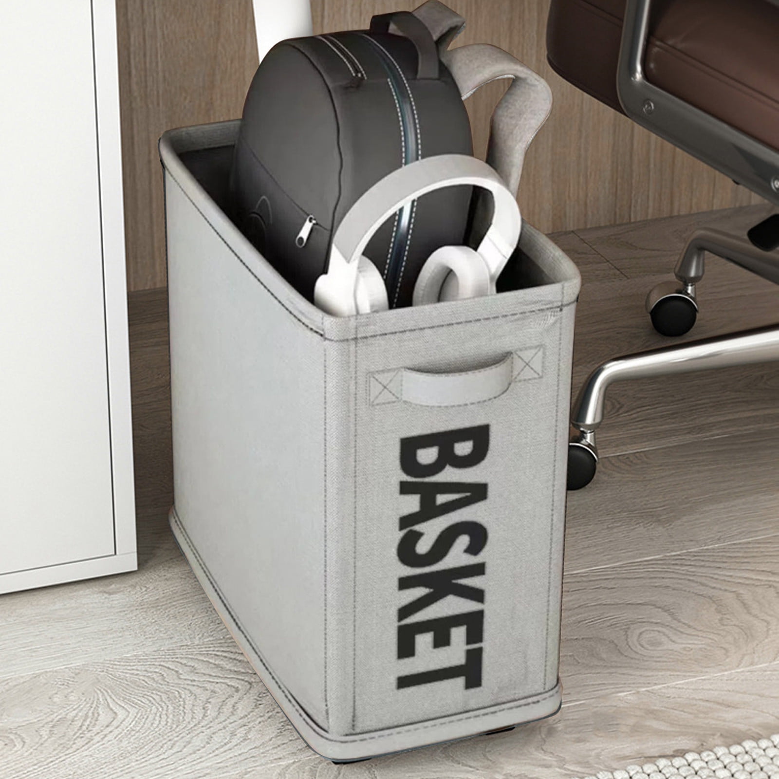 Darzheoy Laundry Baskets with Wheels and Handle, Collapsible Laundry Baskets, Clothes Laundry Basket with Removable Wash Bags for College Dorm, Rolling Laundry Hamper Gray - Image 5