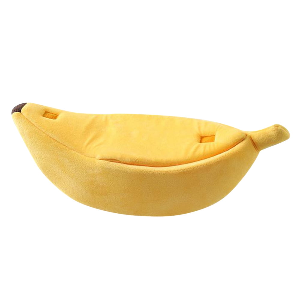 Darzheoy Banana Pet Bed, Cute Funny Fruit Bed with Removable Cushion for Dogs, Indoor Cats, Rabbits, Small Animals Yellow - Image 5