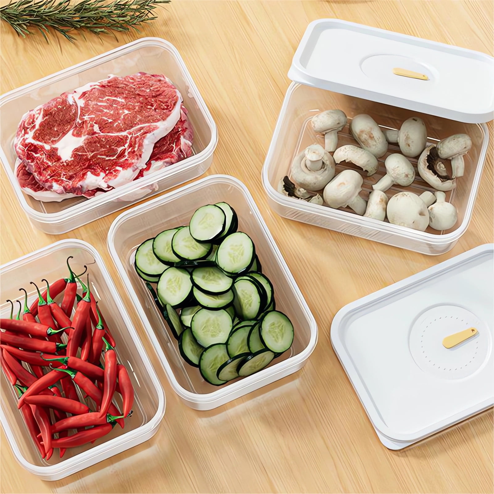 Kdkad Meat Container for Fridge, Lunch Meat Container for Refrigerator Organizers and Storage - Stackable Food Storage Boxes with Lids Cheese Keep Box for Fridge Airtight Organizer - Image 7