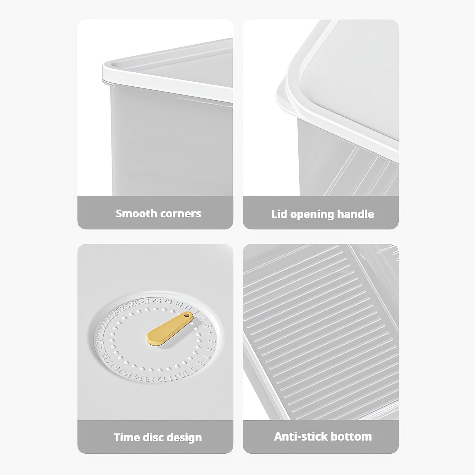 Kdkad Meat Container for Fridge, Lunch Meat Container for Refrigerator Organizers and Storage - Stackable Food Storage Boxes with Lids Cheese Keep Box for Fridge Airtight Organizer - Image 8
