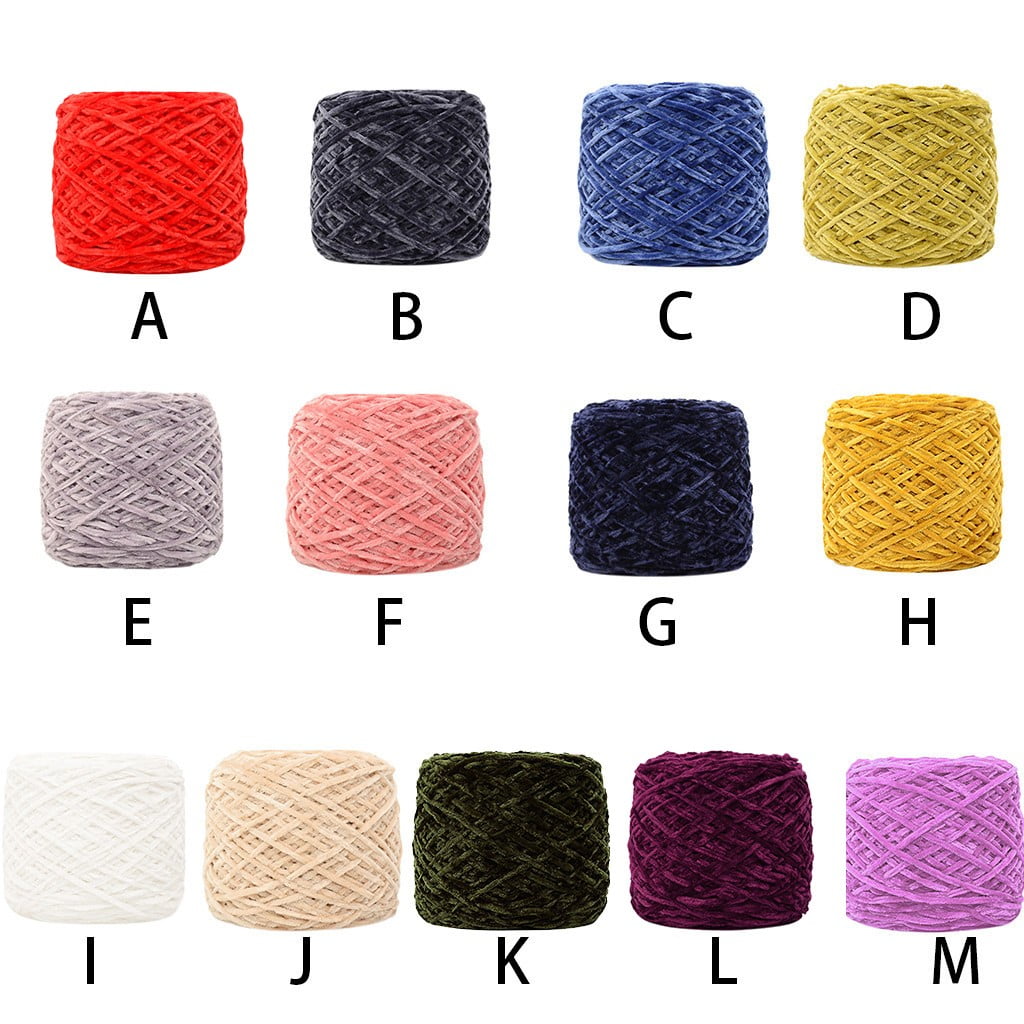 Chmadoxn DIY Velvet Chenille Yarn,Bulky Luxury Chenille Yarn for Crochet Hat Scarf Pink - Image 2